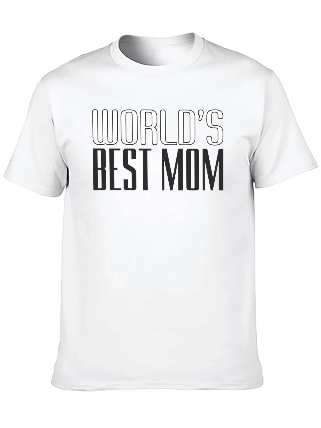 Worlds Best Mom T-Shirt - Black Cotton