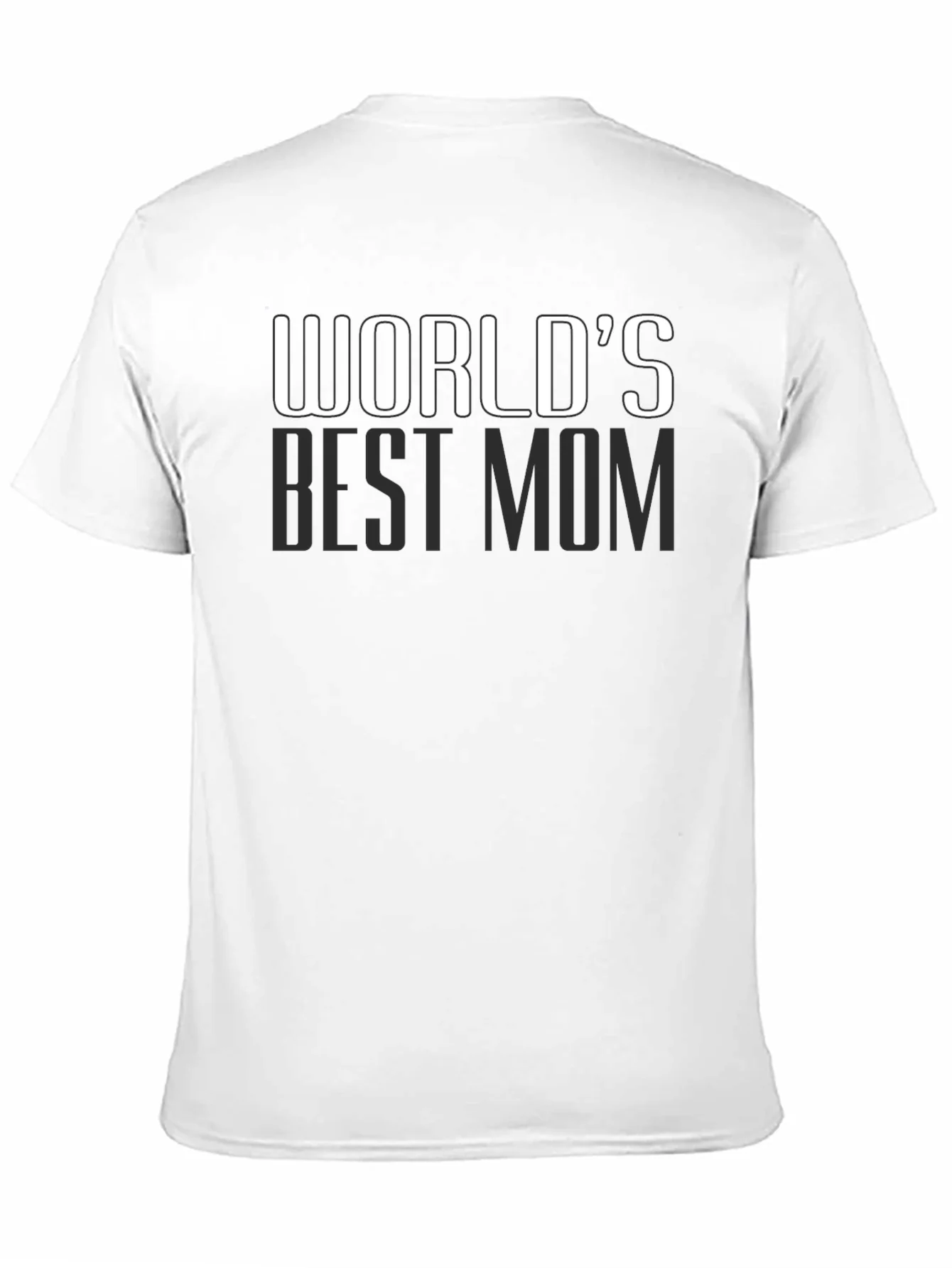 Worlds Best Mom T-Shirt - Black Cotton
