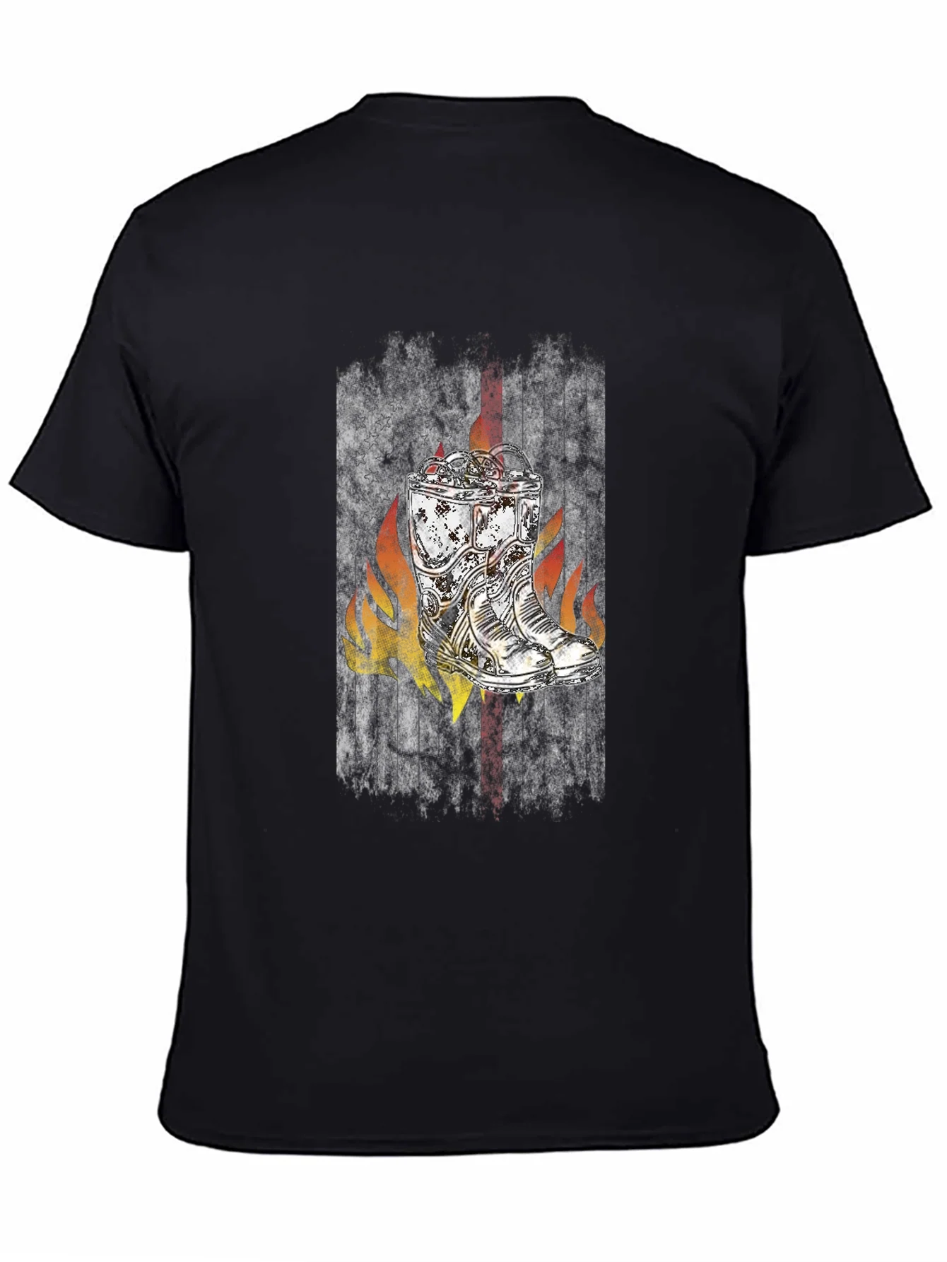 Fiery Boots Graphic Tee - Vintage Style