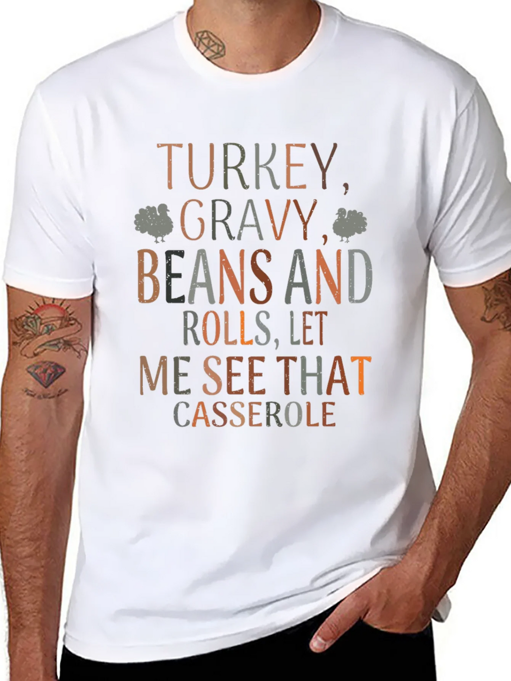 Thanksgiving Turkey Gravy Beans and Rolls T-Shirt