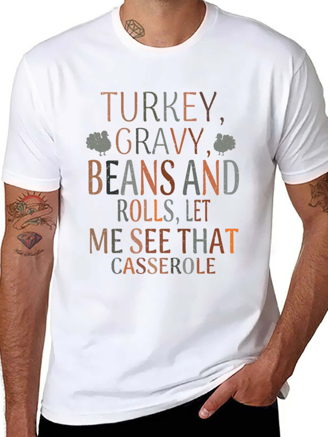 Thanksgiving Turkey Gravy Beans and Rolls T-Shirt