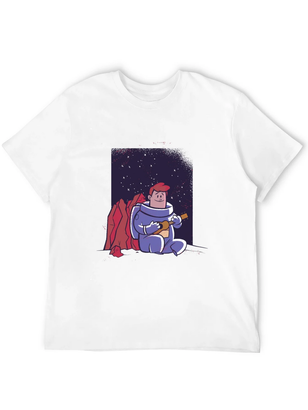 Astronaut Ukulele T-Shirt - Space Musician Tee