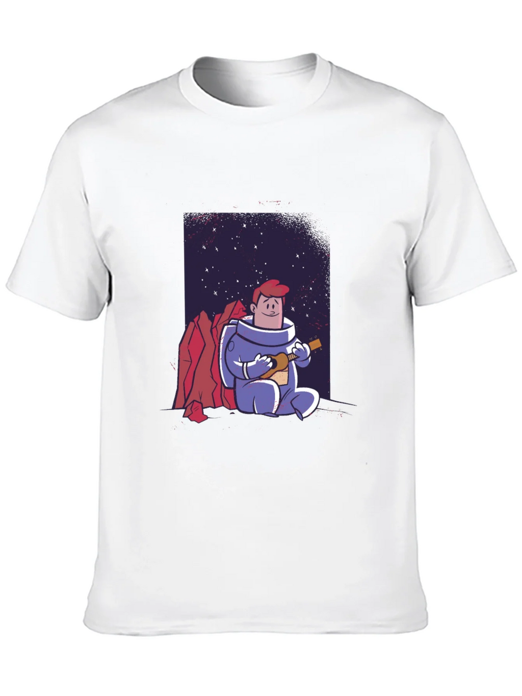Astronaut Ukulele T-Shirt - Space Musician Tee