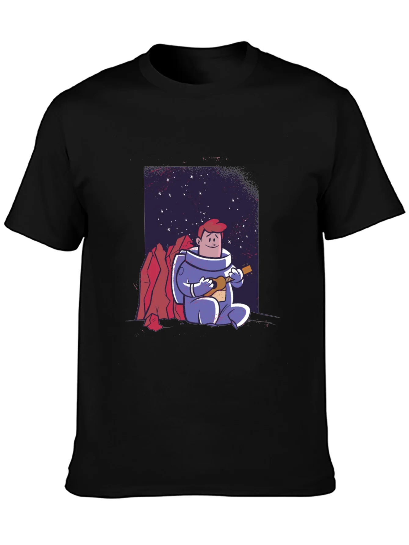 Astronaut Ukulele T-Shirt - Space Musician Tee