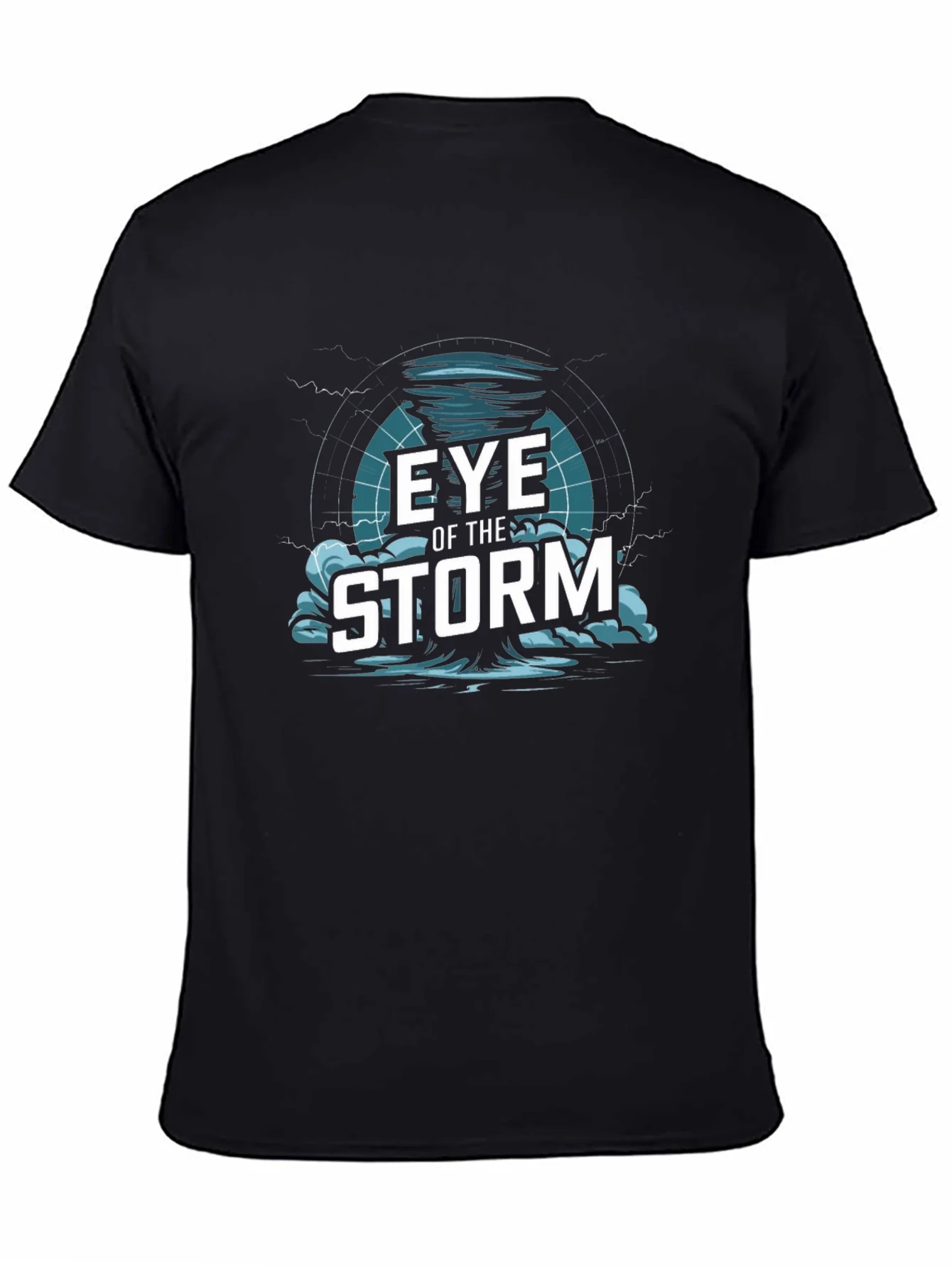 Eye of the Storm Graphic Print Black T-Shirt