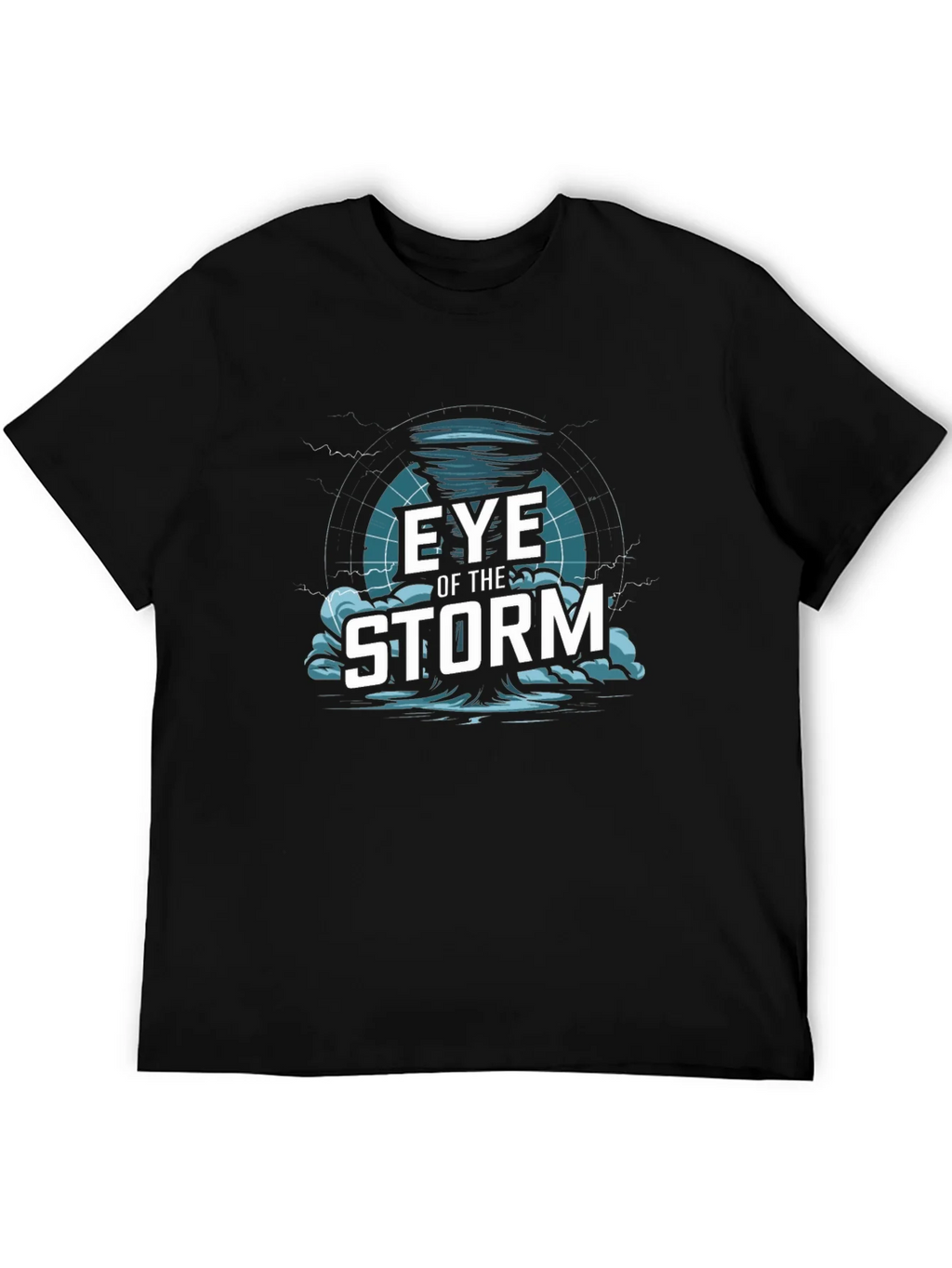 Eye of the Storm Graphic Print Black T-Shirt
