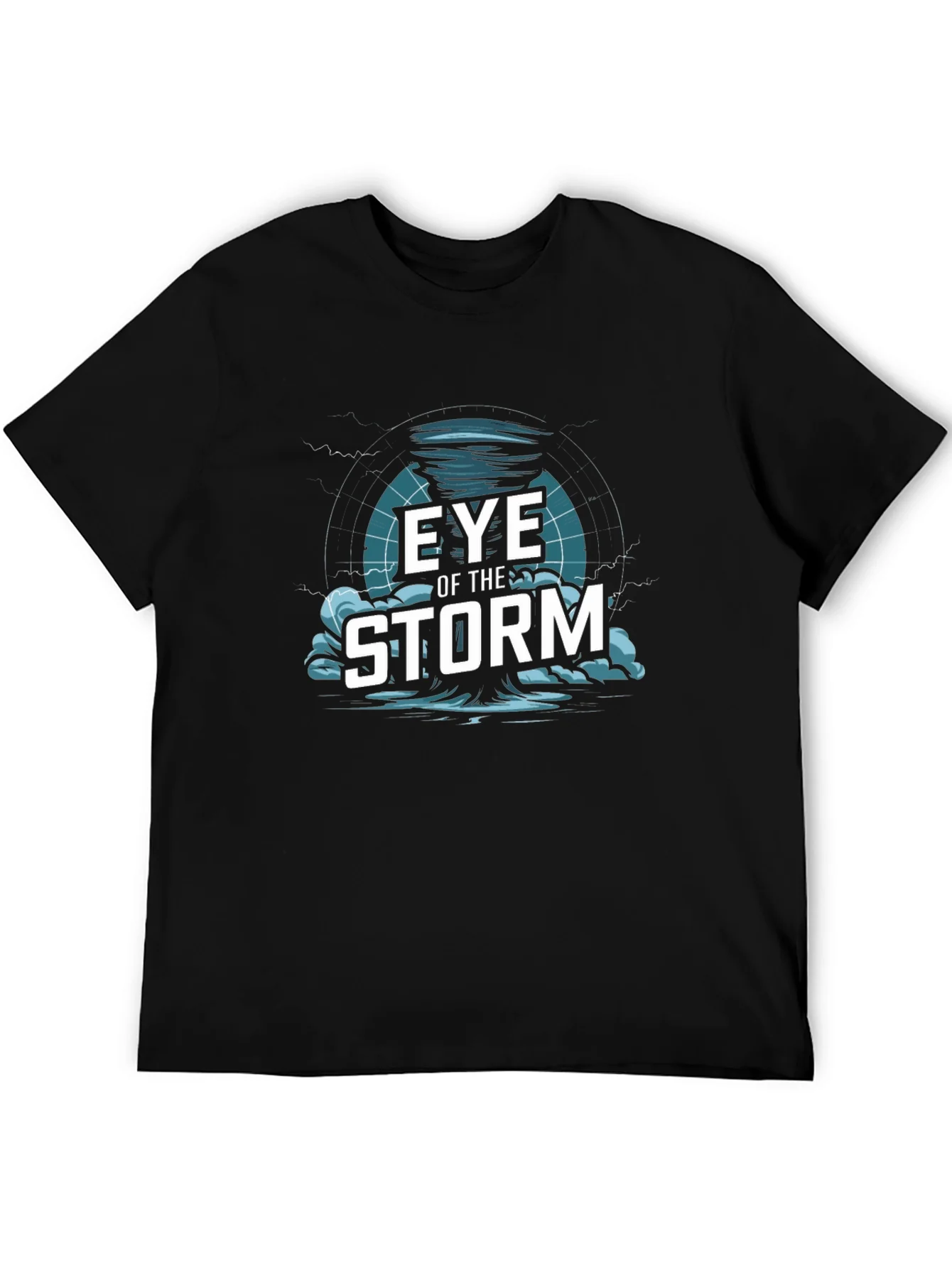 Eye of the Storm Graphic Print Black T-Shirt