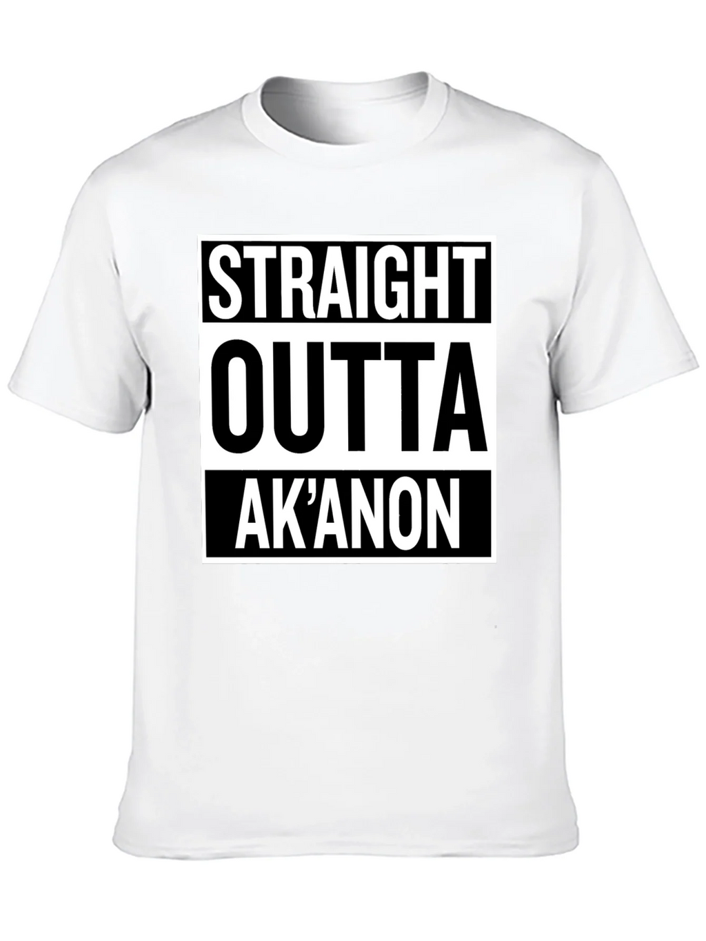 Straight Outta AkAnon T-Shirt - Black Graphic Tee