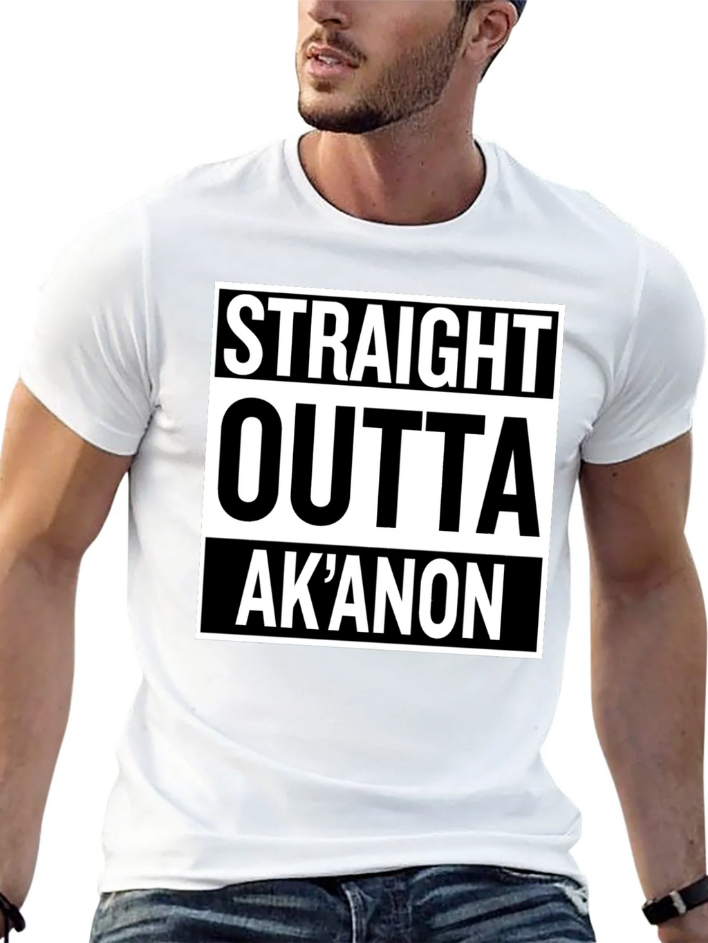 Straight Outta AkAnon T-Shirt - Black Graphic Tee
