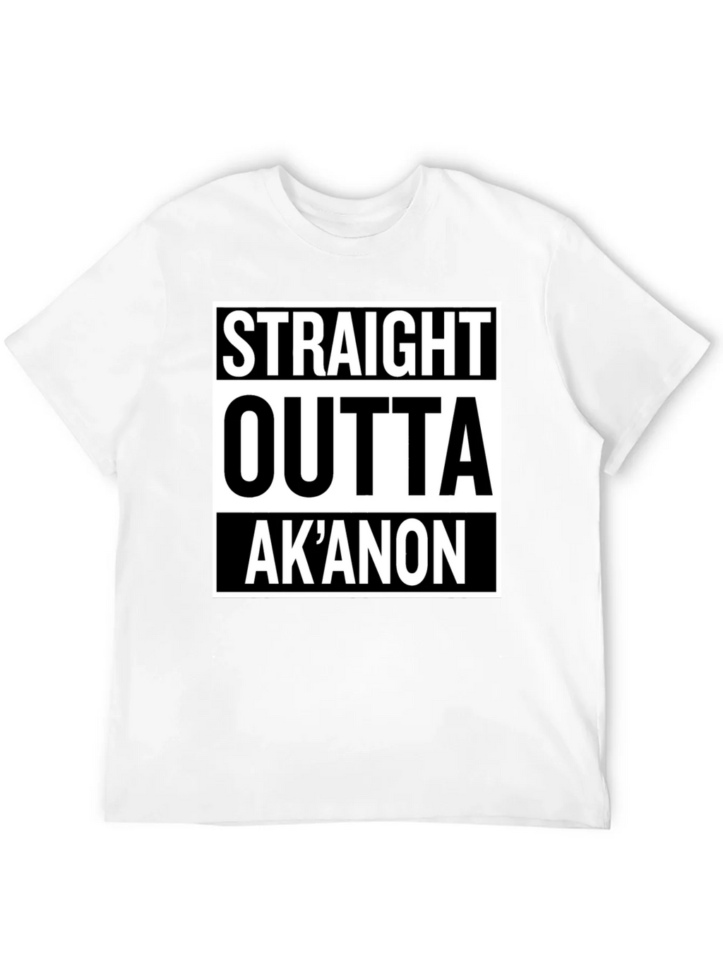 Straight Outta AkAnon T-Shirt - Black Graphic Tee