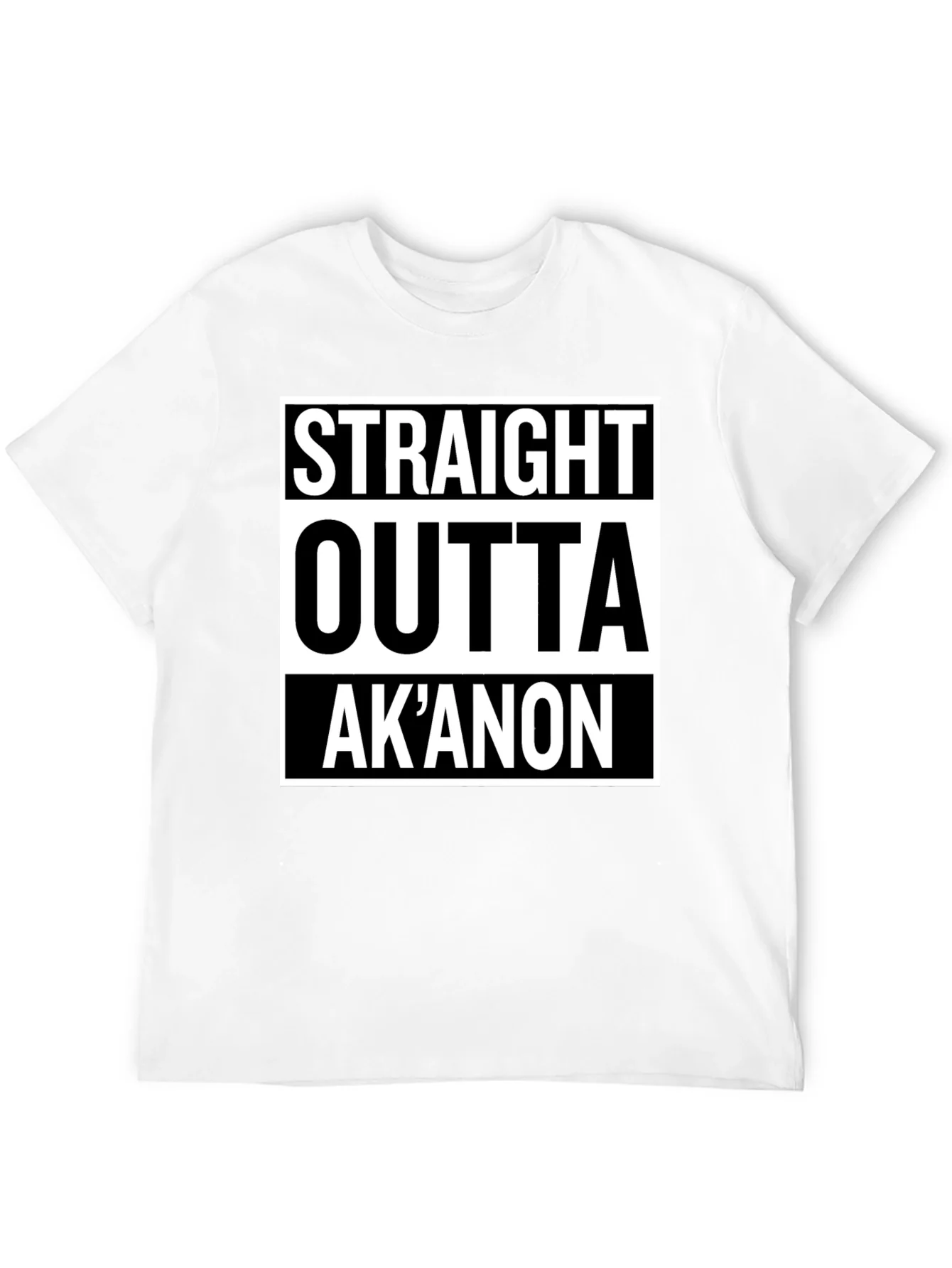 Straight Outta AkAnon T-Shirt - Black Graphic Tee