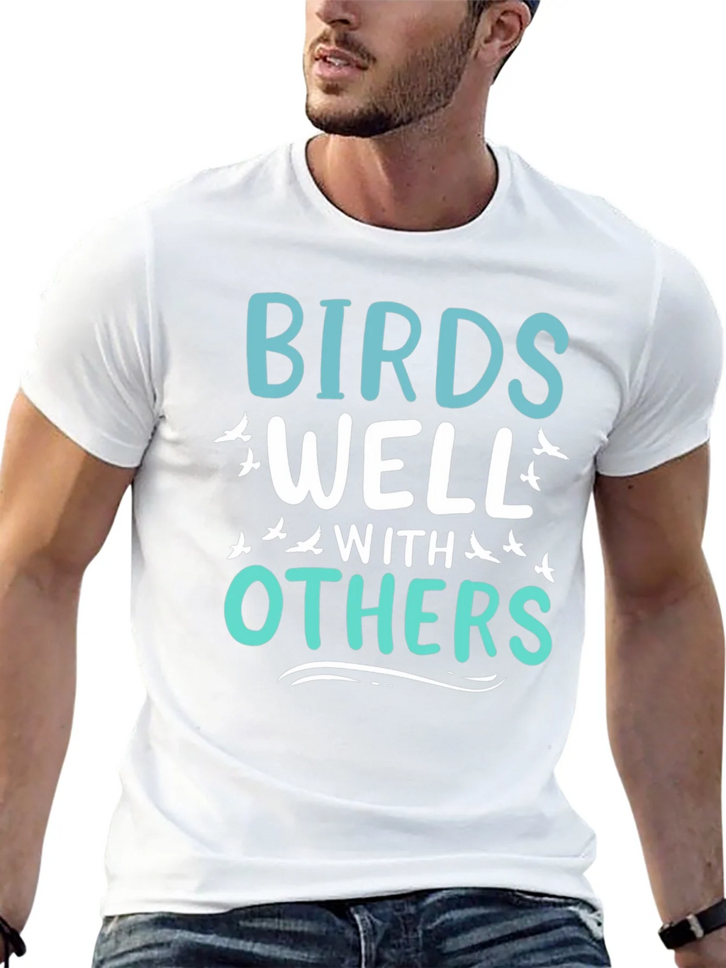 Birds Well With Others Graphic Tee