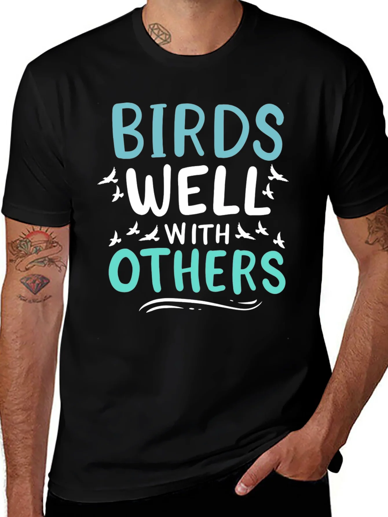 Birds Well With Others Graphic Tee