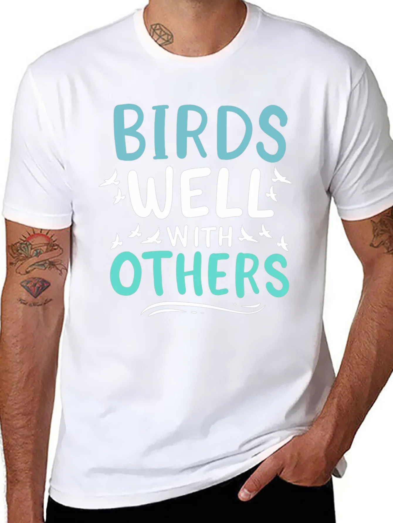 Birds Well With Others Graphic Tee
