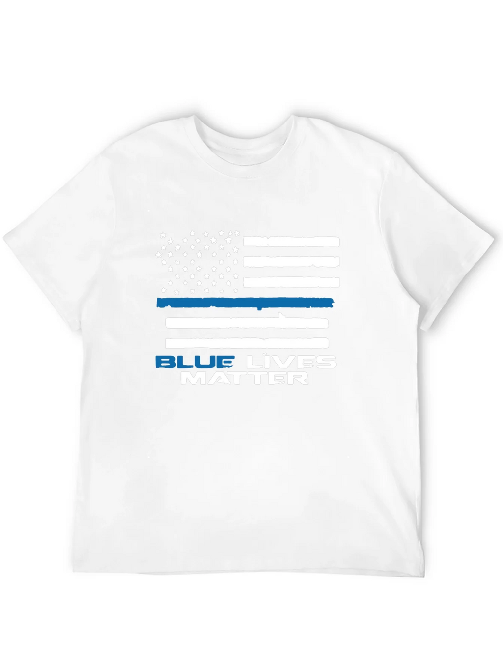 Blue Lives Matter Flag Graphic T-Shirt