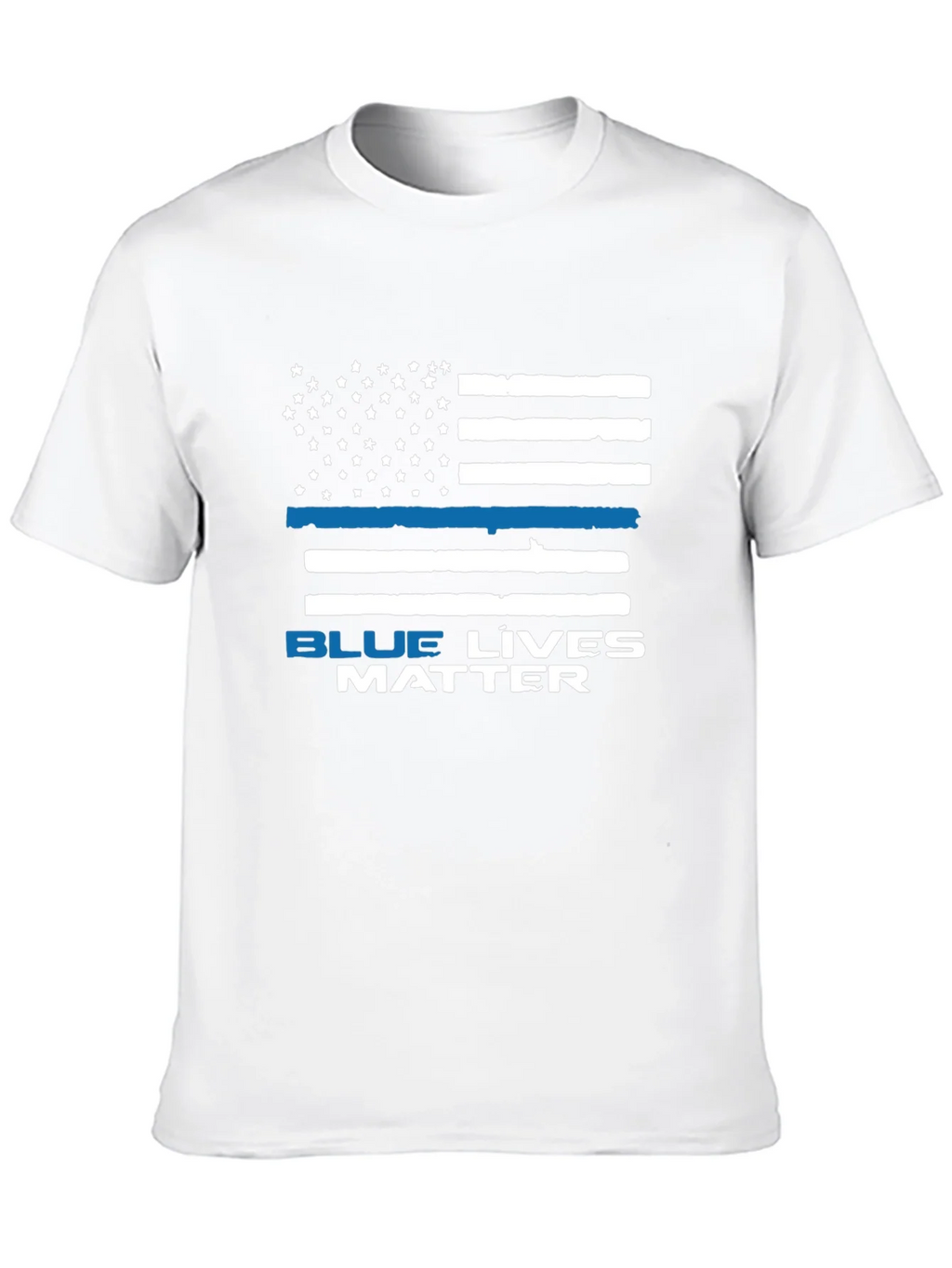 Blue Lives Matter Flag Graphic T-Shirt