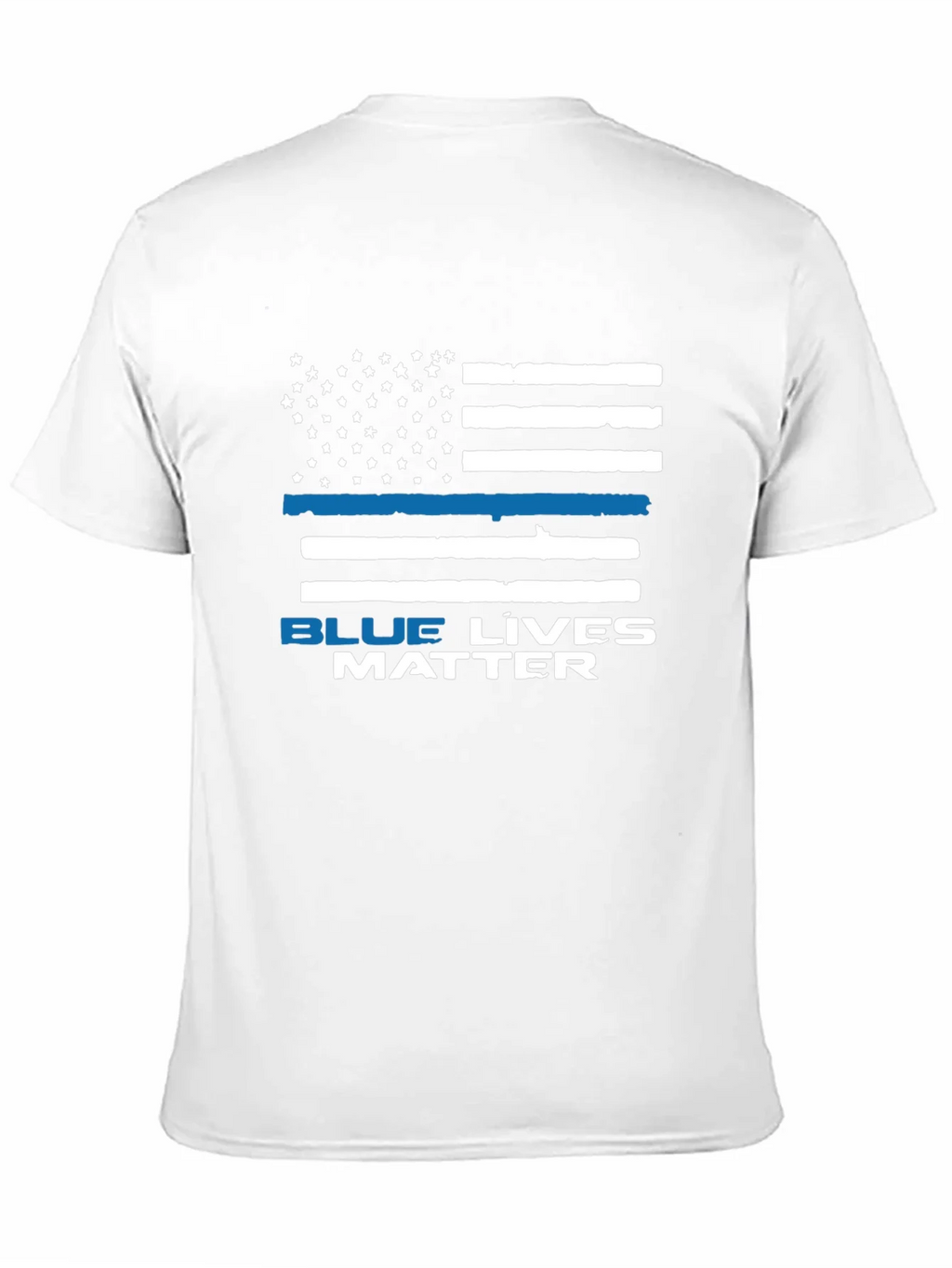 Blue Lives Matter Flag Graphic T-Shirt