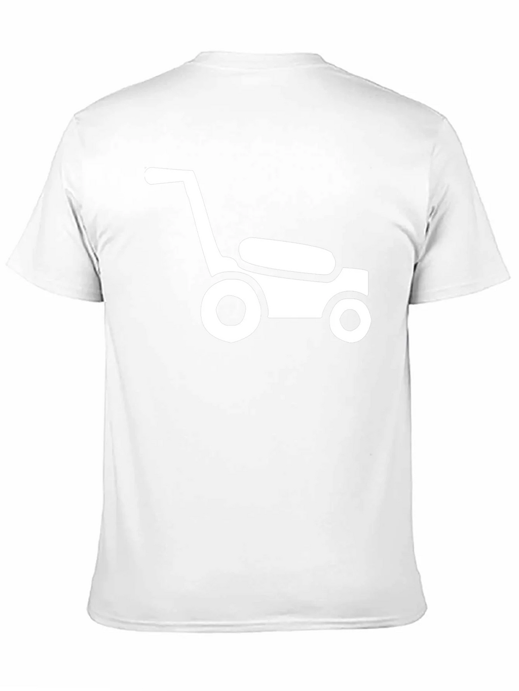 Lawn Mower Graphic Tee - Black Cotton Casual Shirt