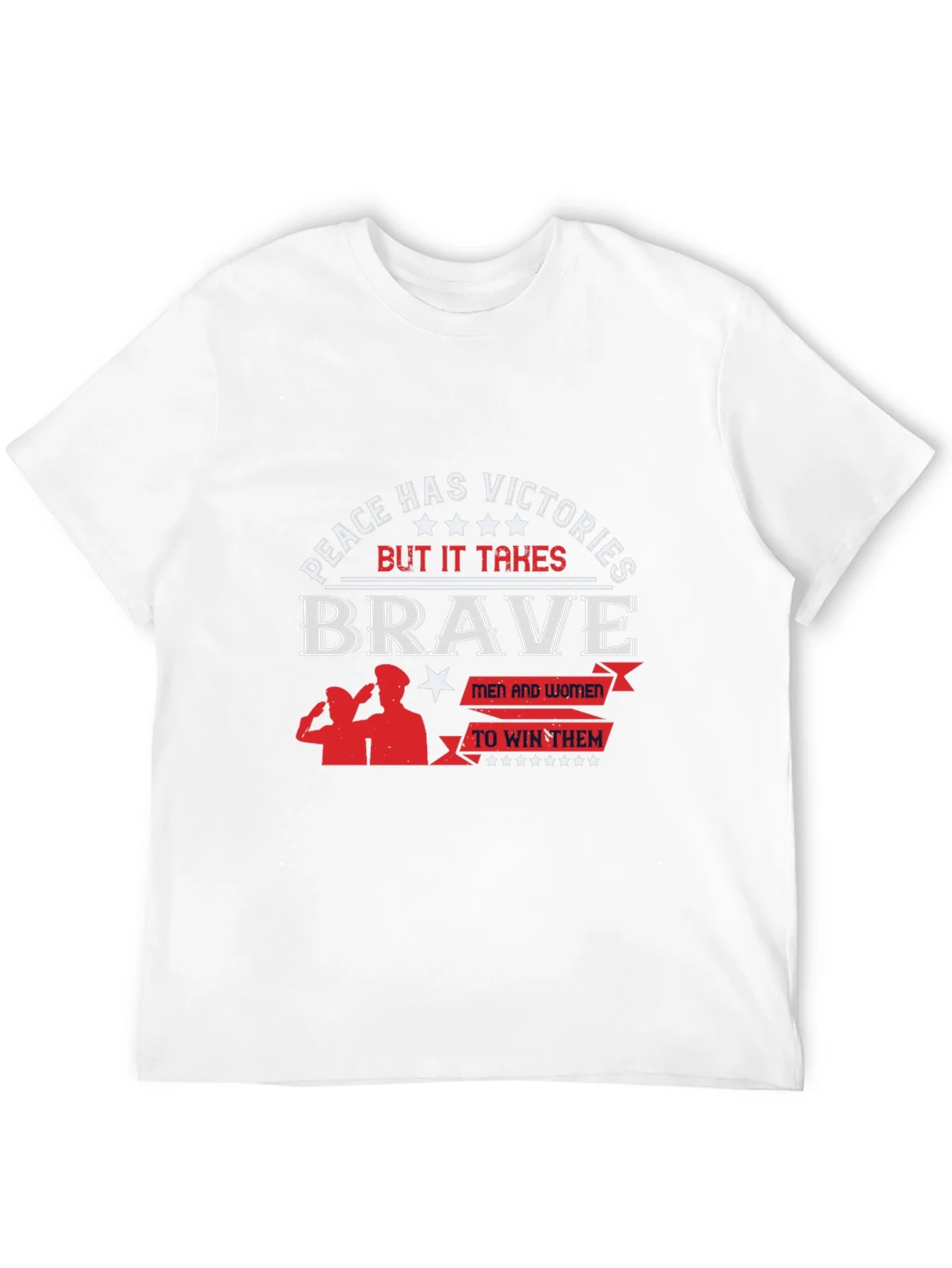 Peace Has Victories T-Shirt - Brave Men & Women