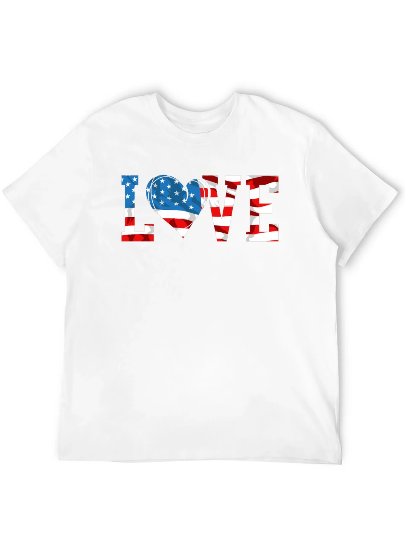 Patriotic LOVE USA Flag T-Shirt