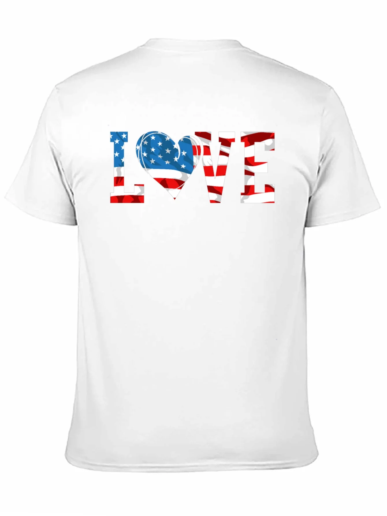 Patriotic LOVE USA Flag T-Shirt