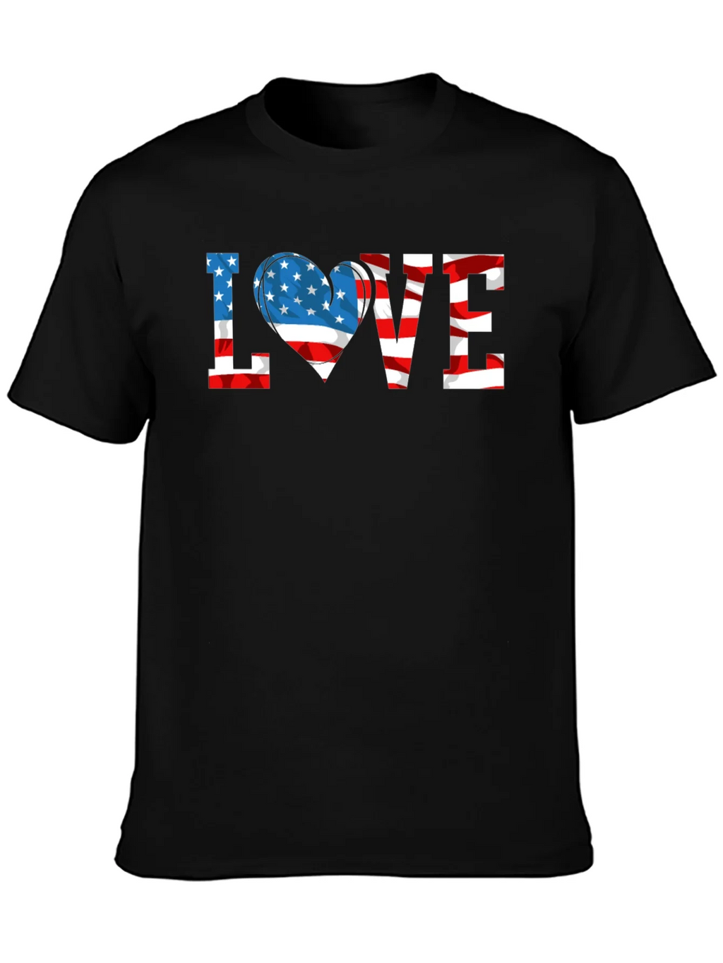 Patriotic LOVE USA Flag T-Shirt