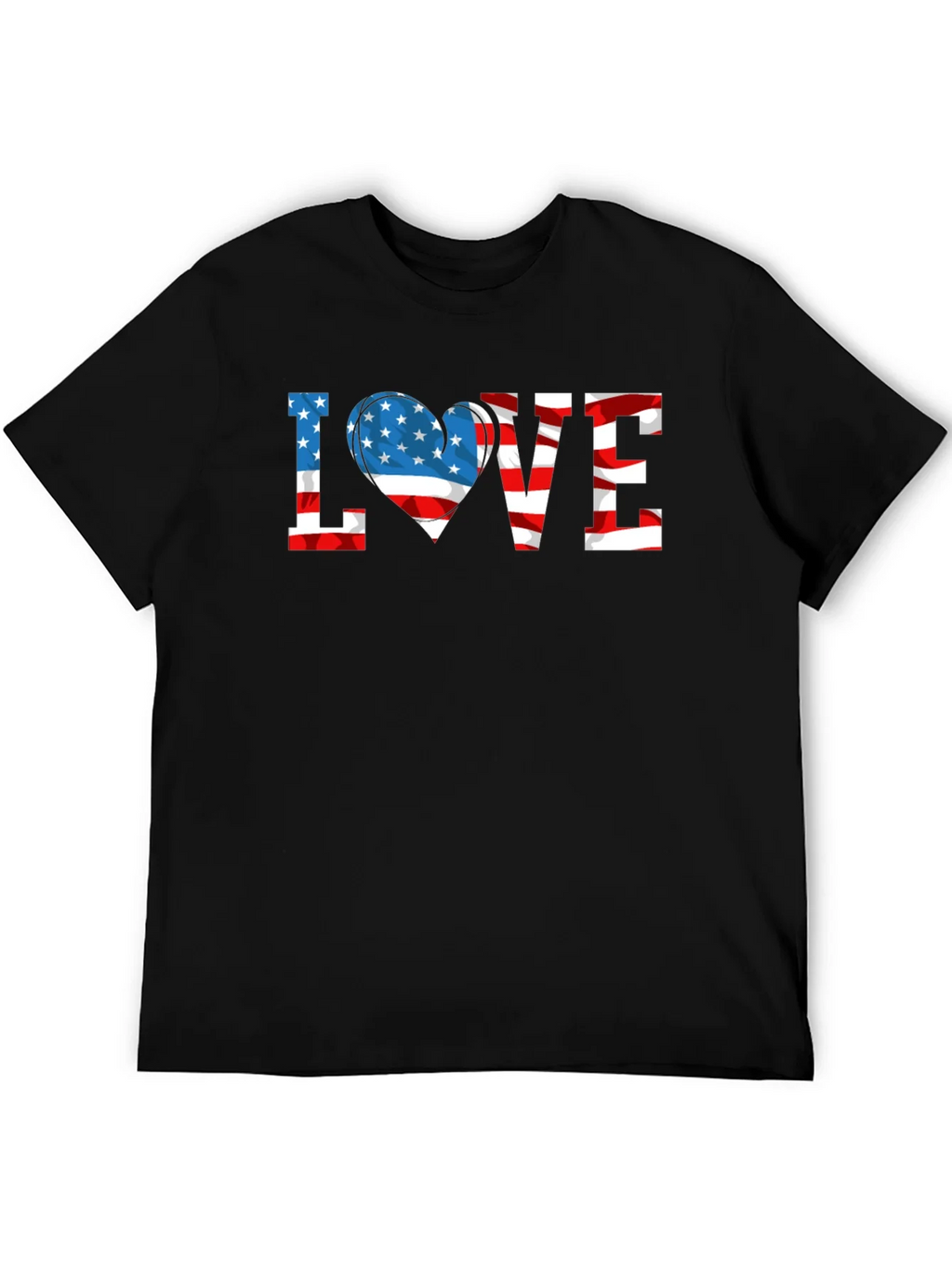 Patriotic LOVE USA Flag T-Shirt