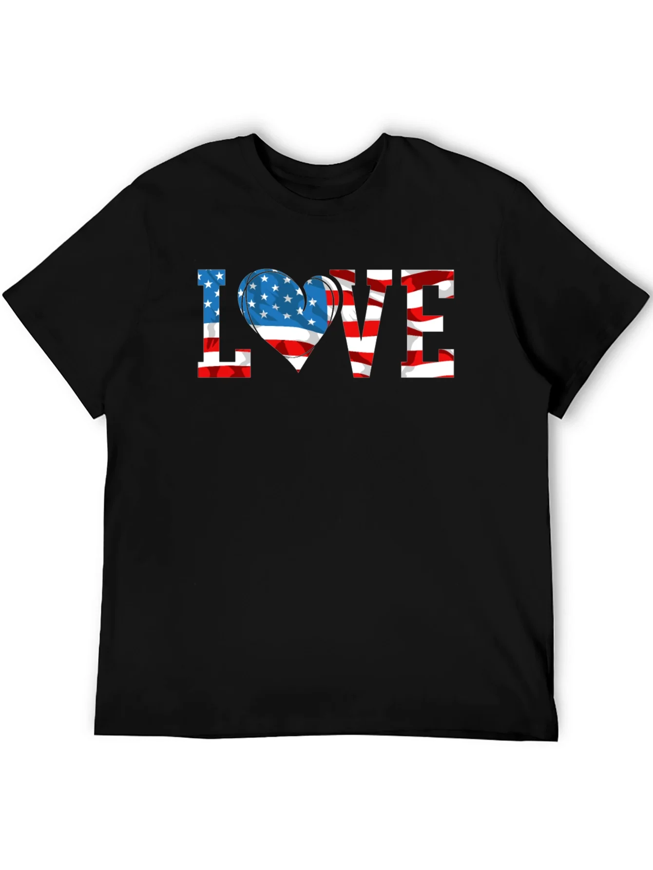 Patriotic LOVE USA Flag T-Shirt