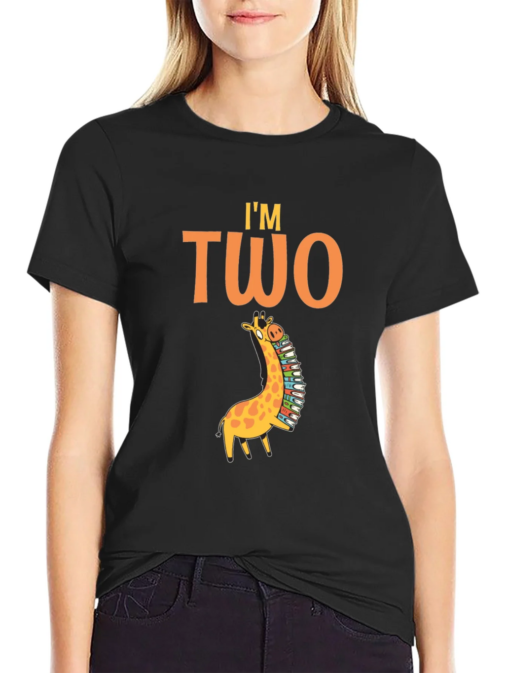 Im Two Giraffe Bookworm T-Shirt