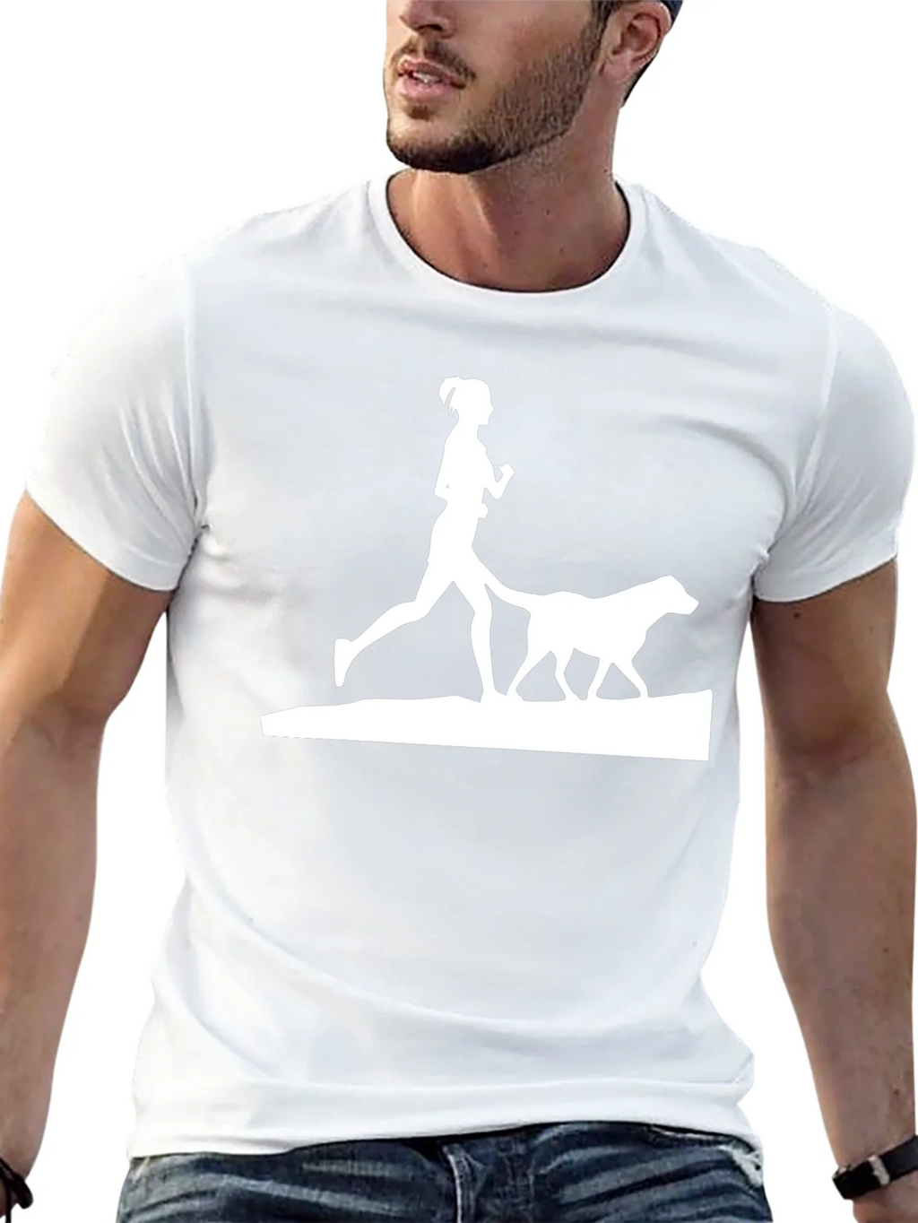 Dog Walking T-Shirt - Run With Your Best Friend