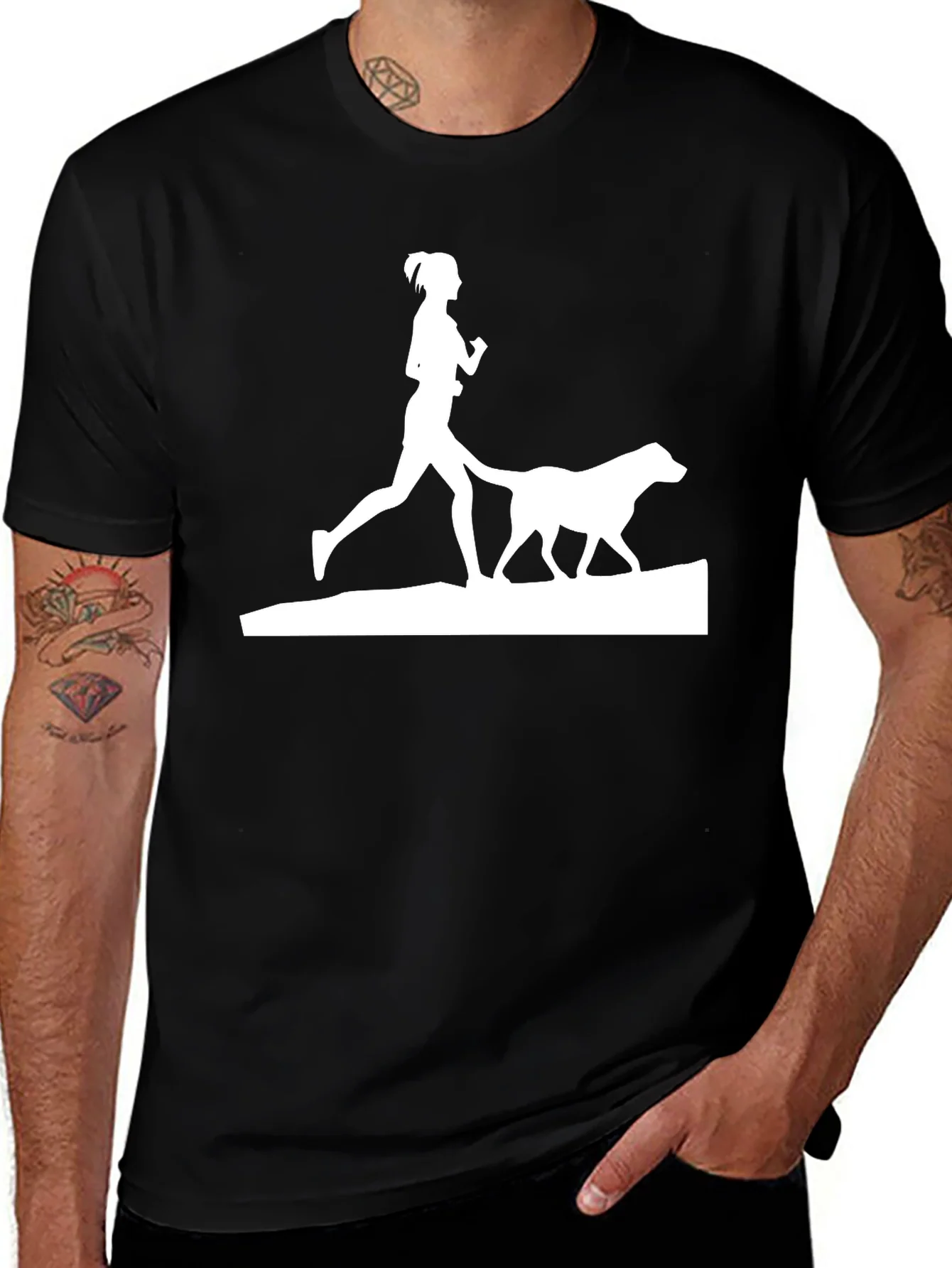 Dog Walking T-Shirt - Run With Your Best Friend