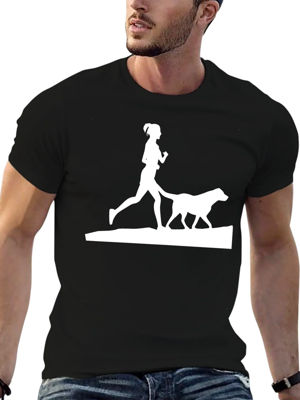 Dog Walking T-Shirt - Run With Your Best Friend