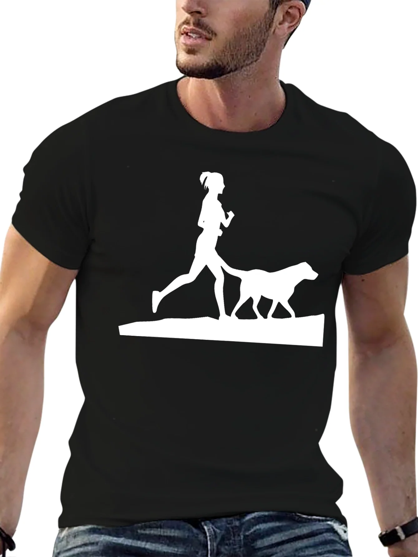 Dog Walking T-Shirt - Run With Your Best Friend