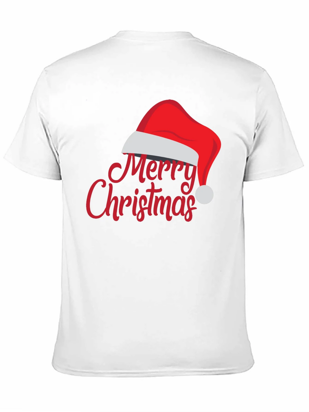 Merry Christmas Santa Hat Graphic Tee
