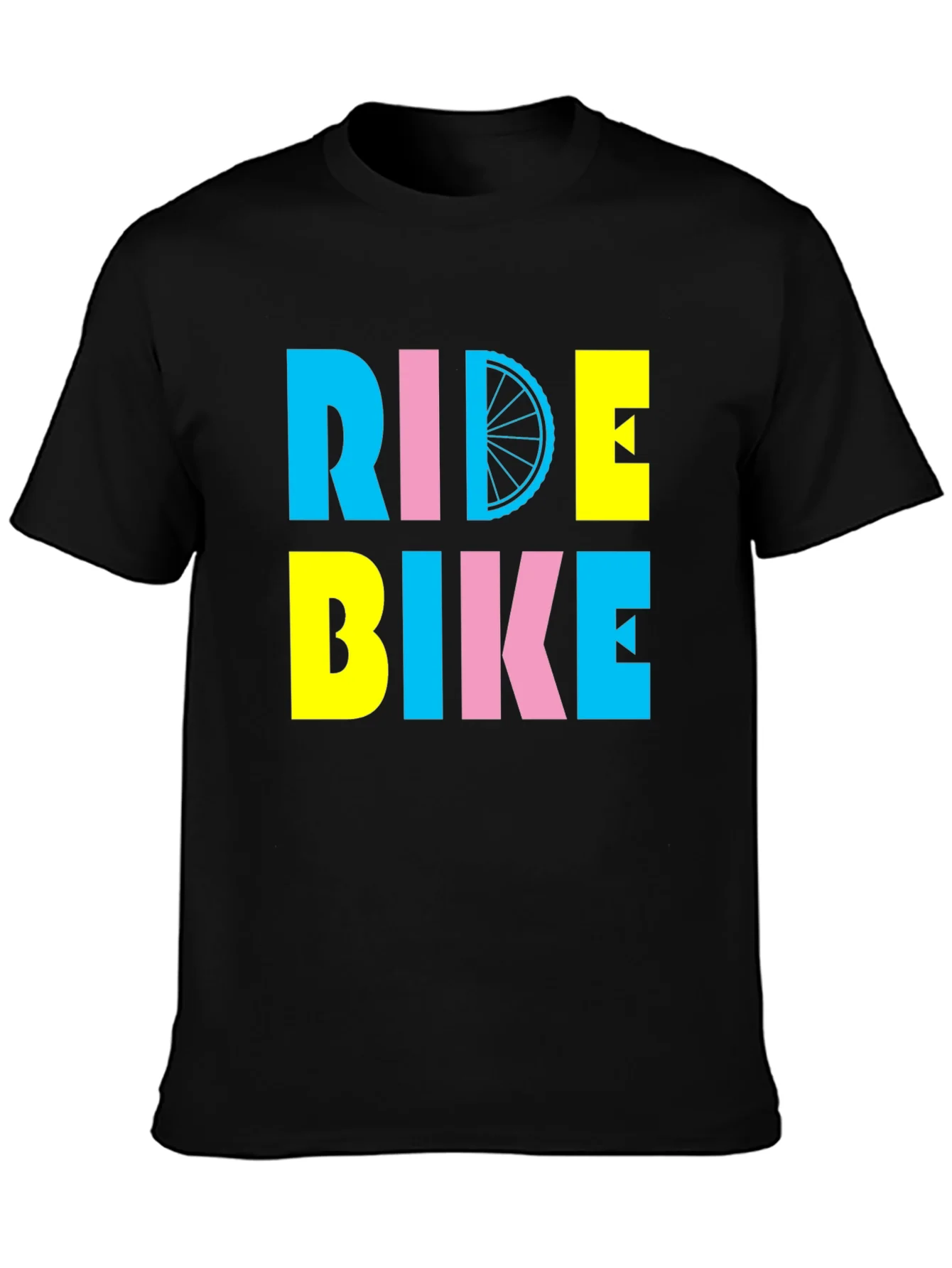 Ride Bike Graphic Tee - Bold Colors!