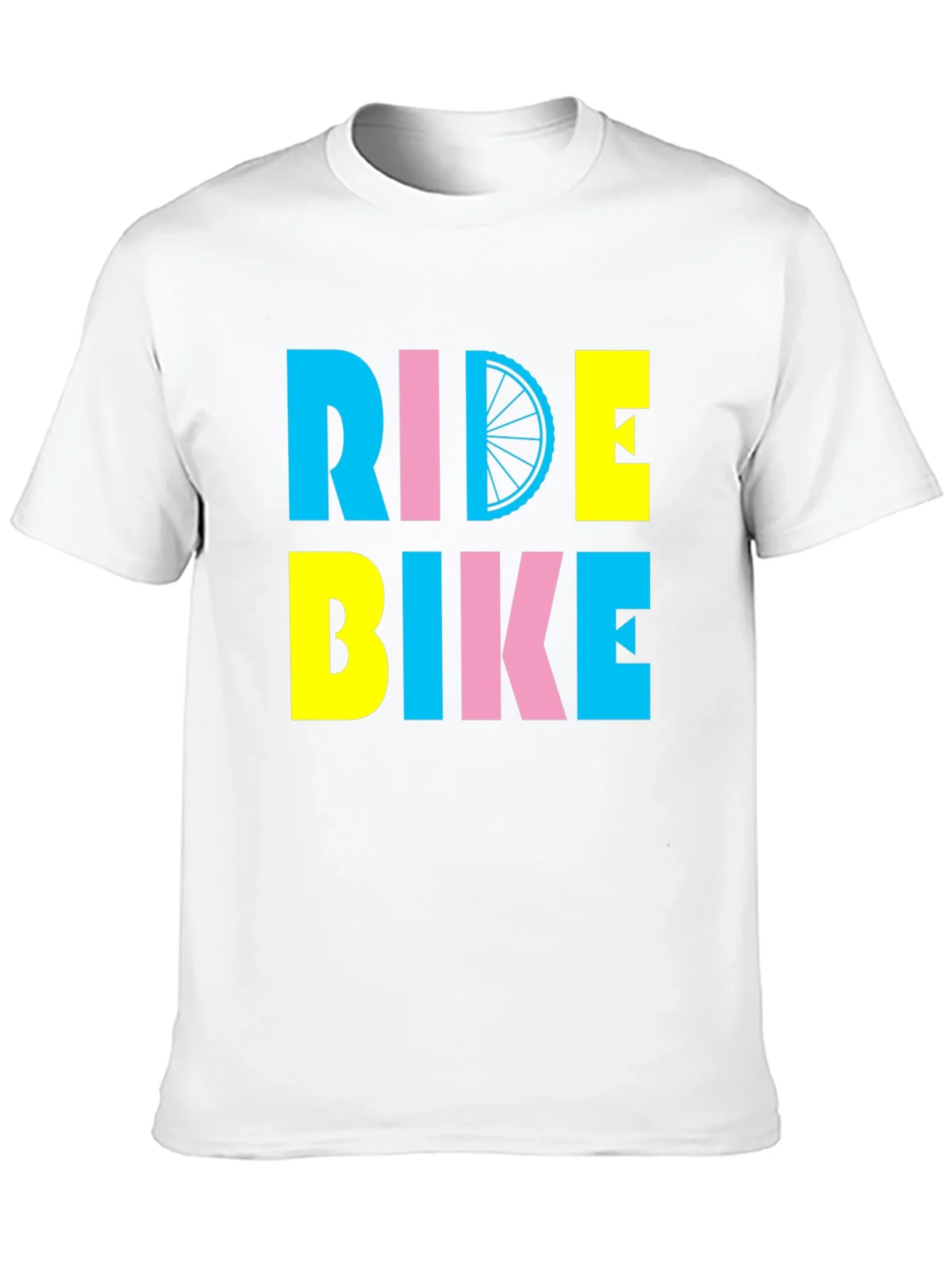 Ride Bike Graphic Tee - Bold Colors!