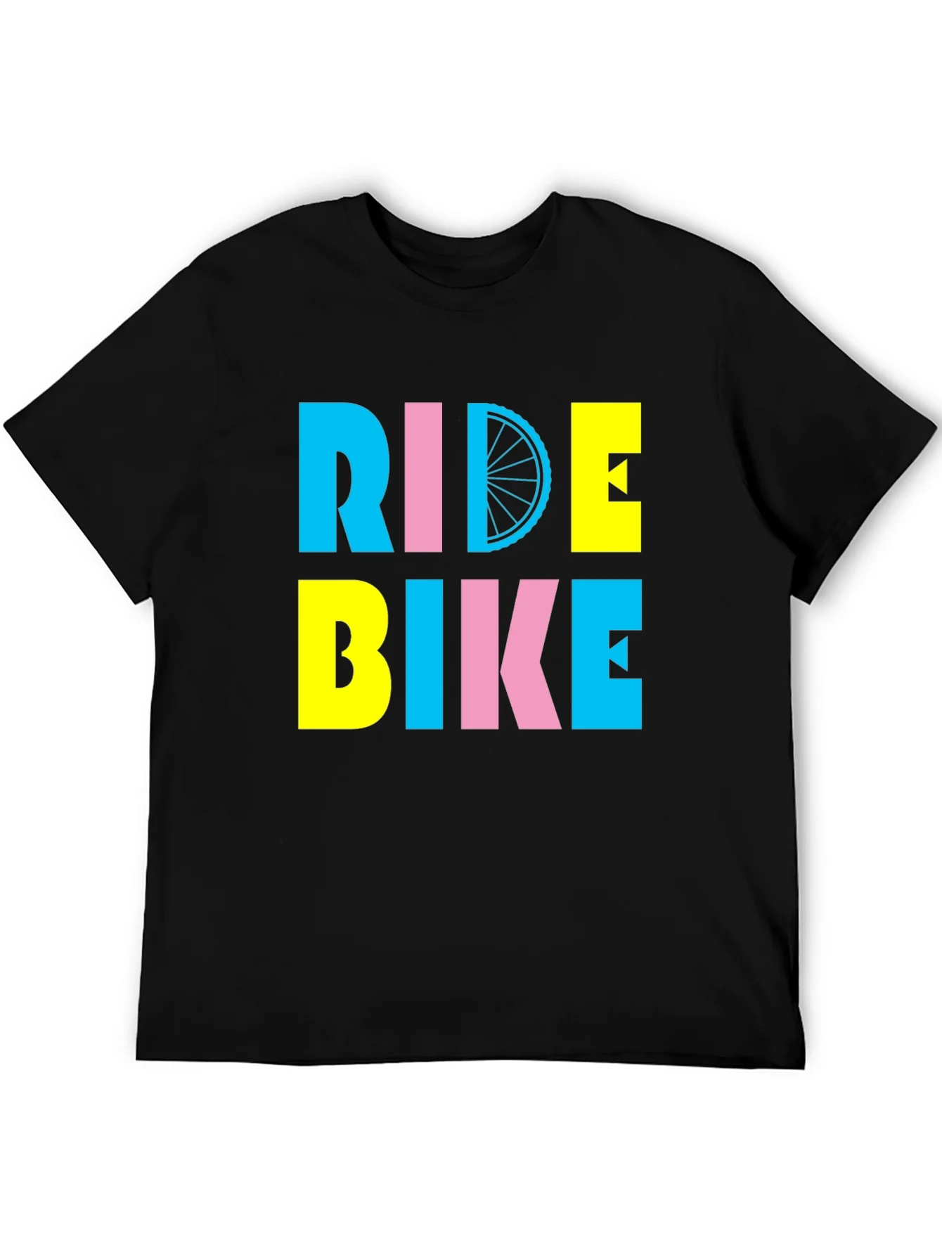 Ride Bike Graphic Tee - Bold Colors!