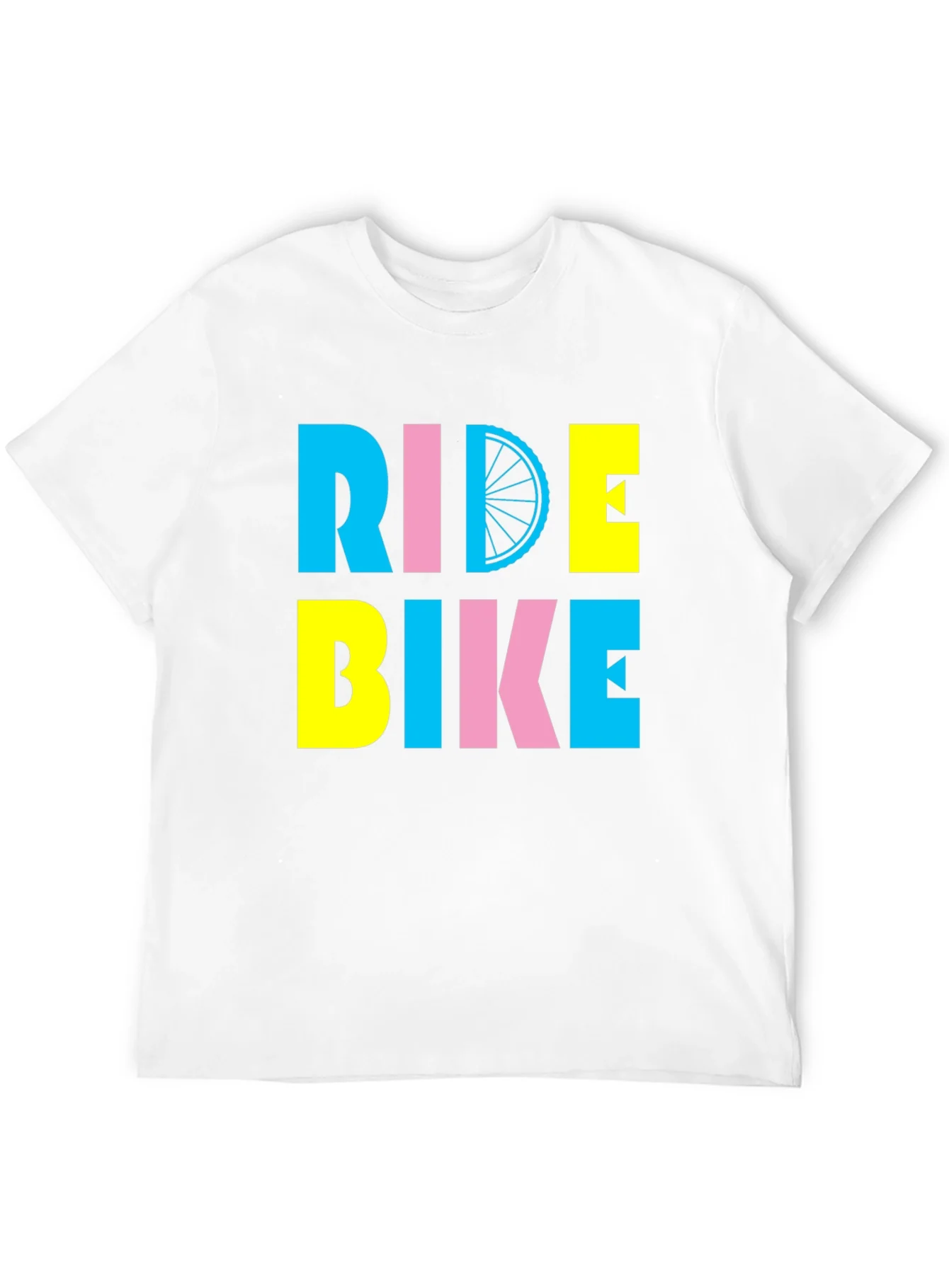 Ride Bike Graphic Tee - Bold Colors!