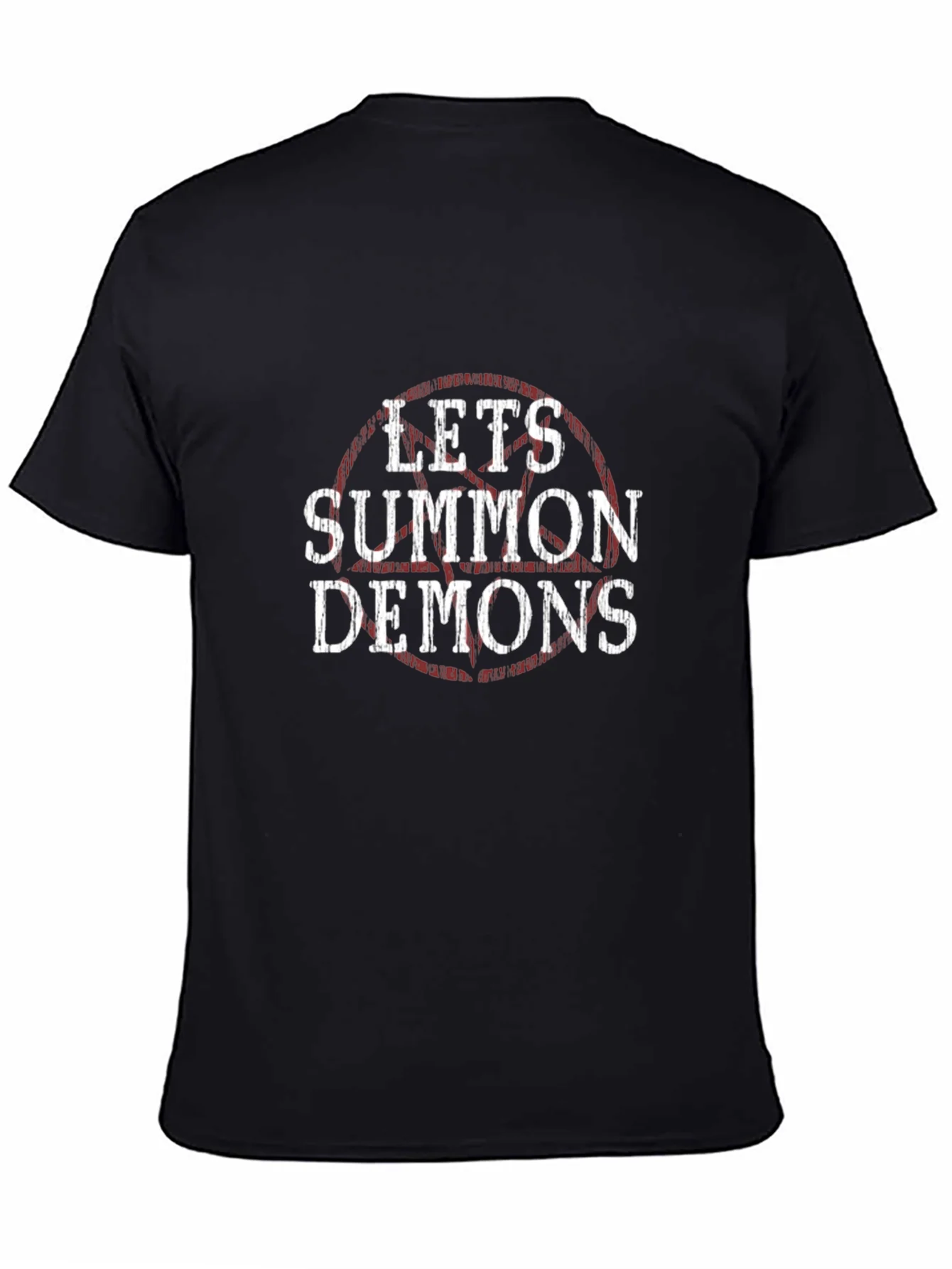 Lets Summon Demons Graphic Tee - Black Cotton T-Shirt