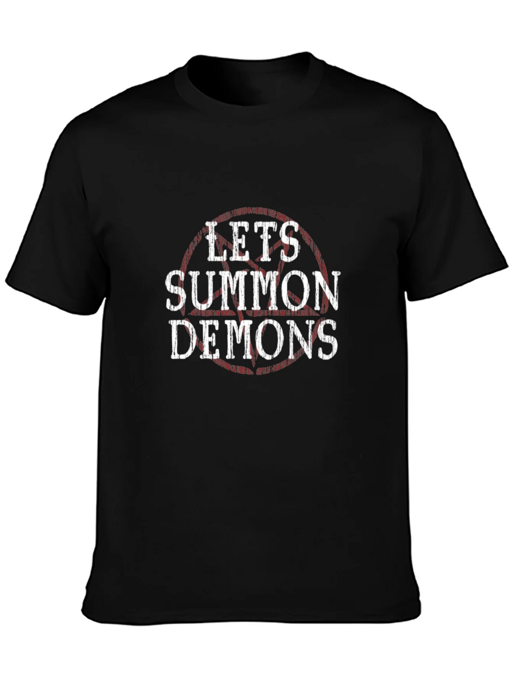 Lets Summon Demons Graphic Tee - Black Cotton T-Shirt