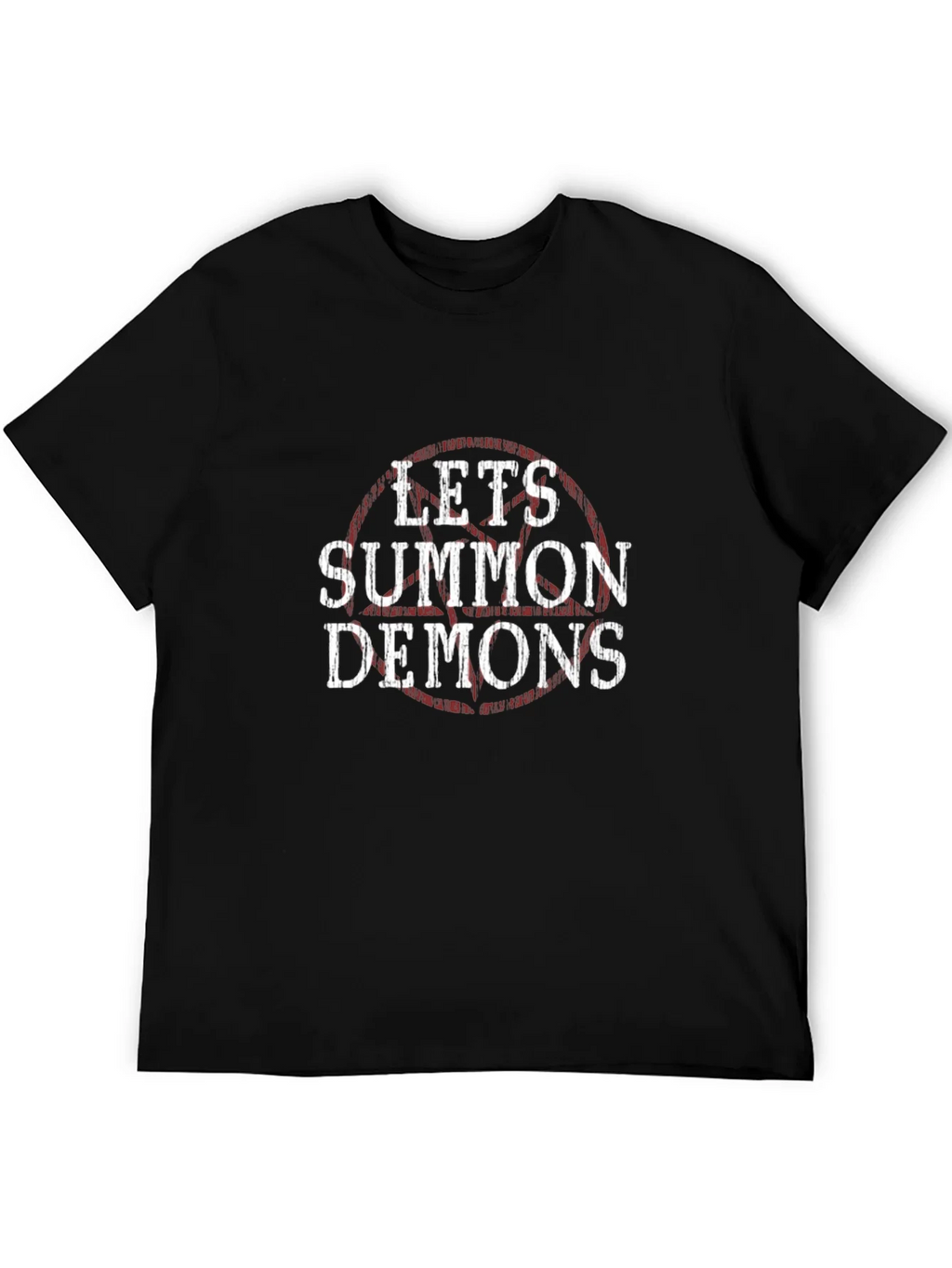 Lets Summon Demons Graphic Tee - Black Cotton T-Shirt