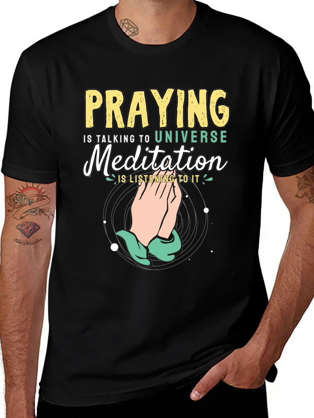 Praying Meditation Graphic Tee