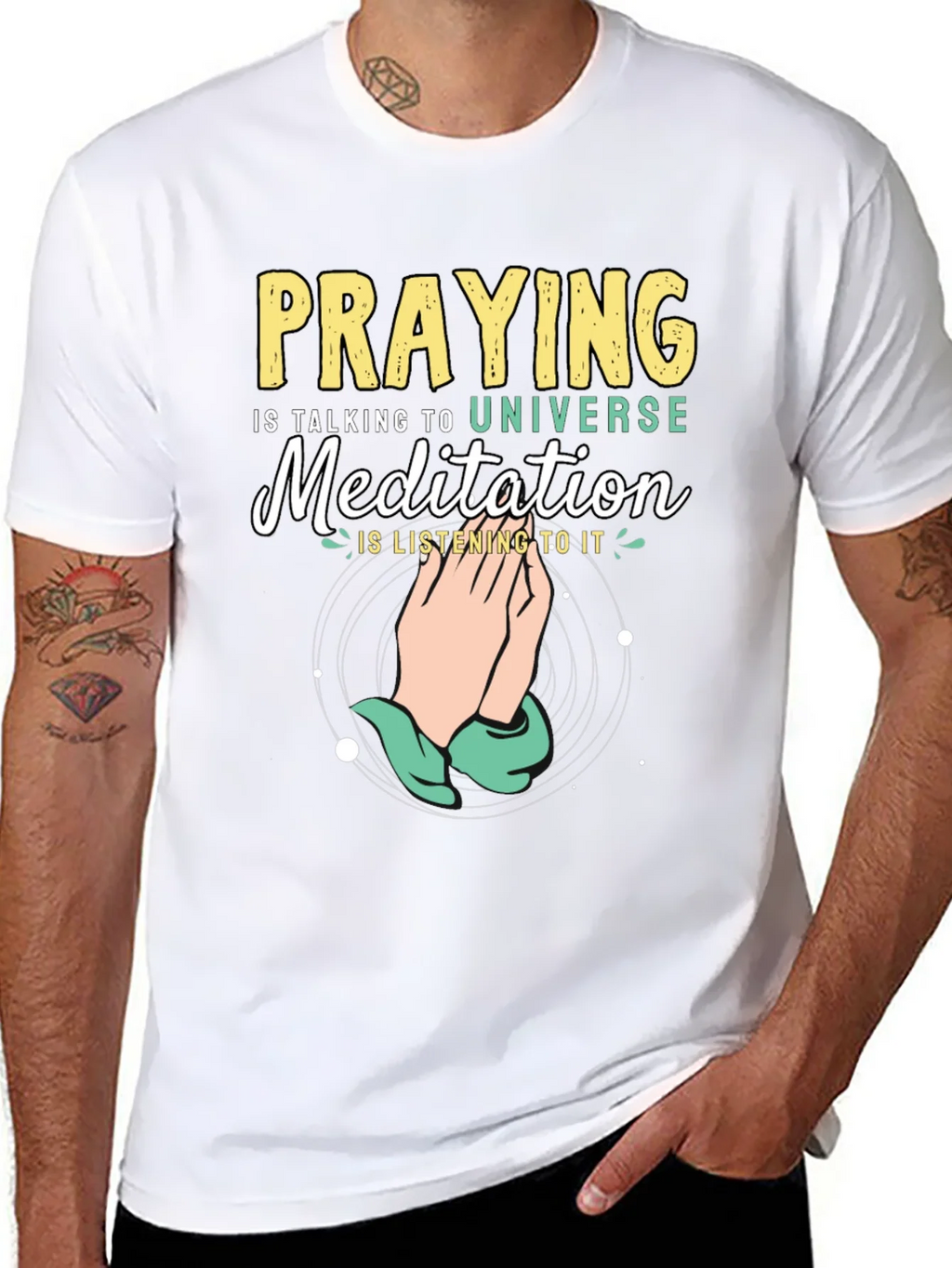 Praying Meditation Graphic Tee