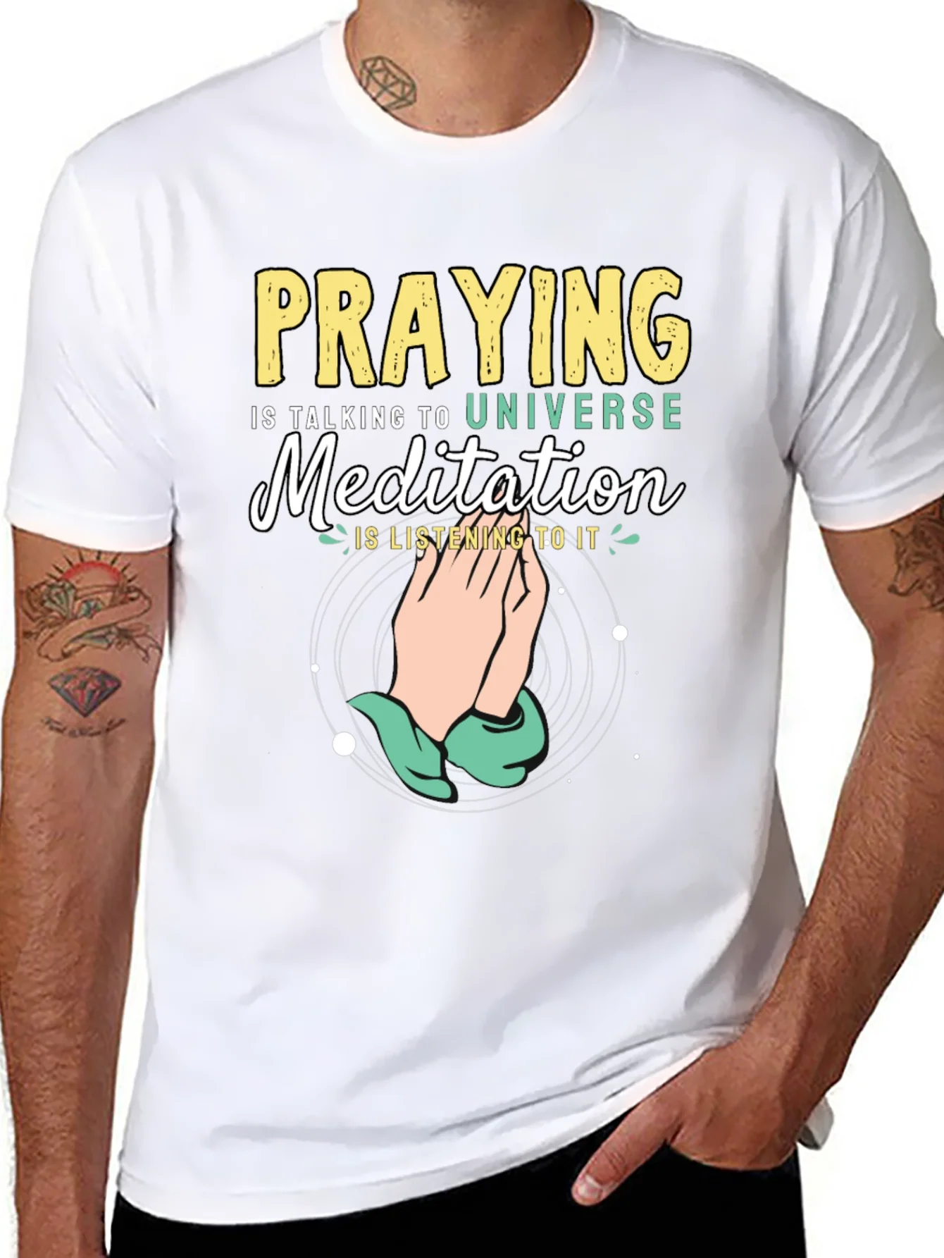 Praying Meditation Graphic Tee
