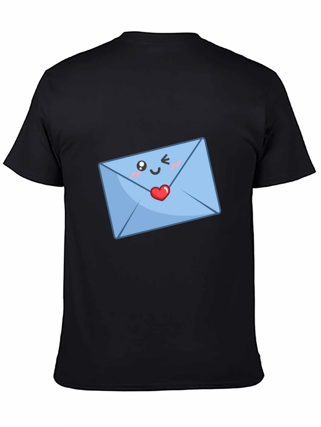 Cute Love Letter T-Shirt - Black