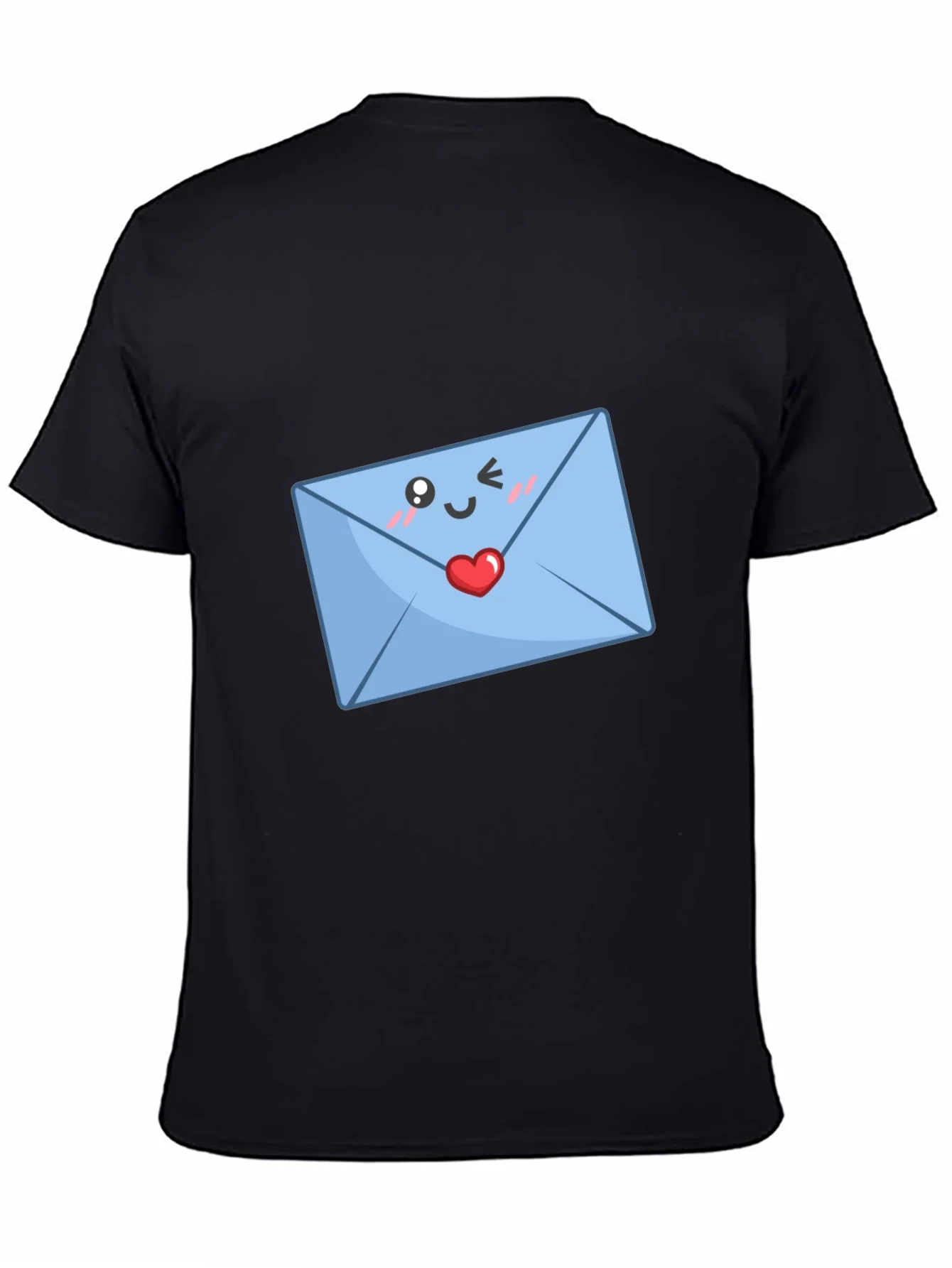 Cute Love Letter T-Shirt - Black