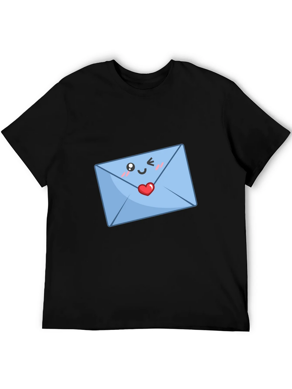 Cute Love Letter T-Shirt - Black