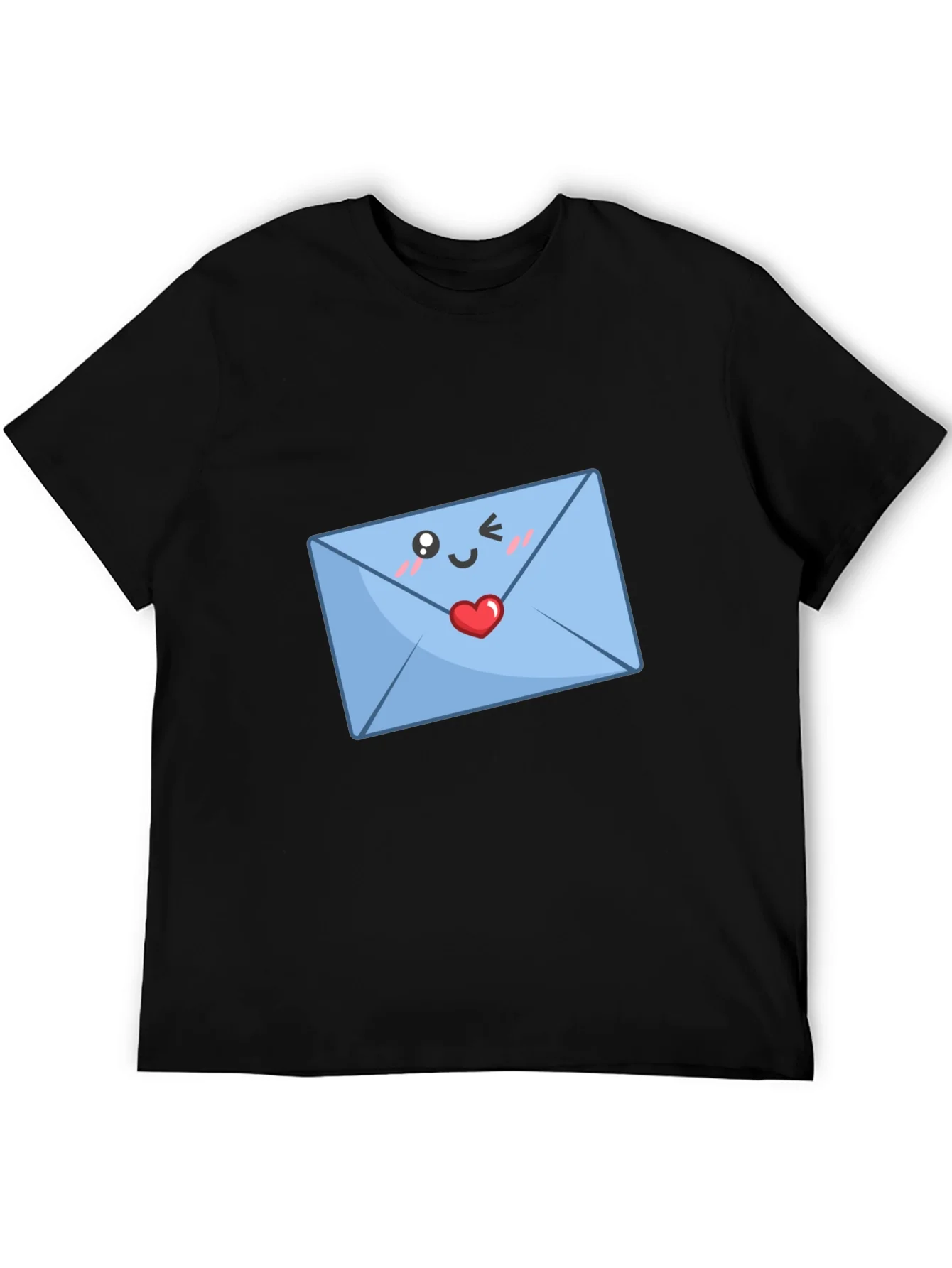 Cute Love Letter T-Shirt - Black