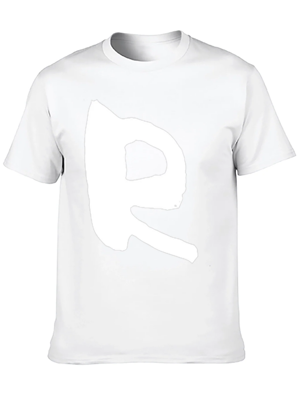 Bold R Graphic Print Black T-Shirt