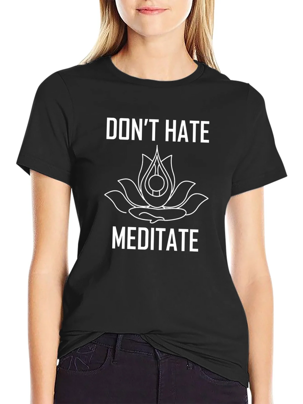 Dont Hate Meditate Graphic T-Shirt